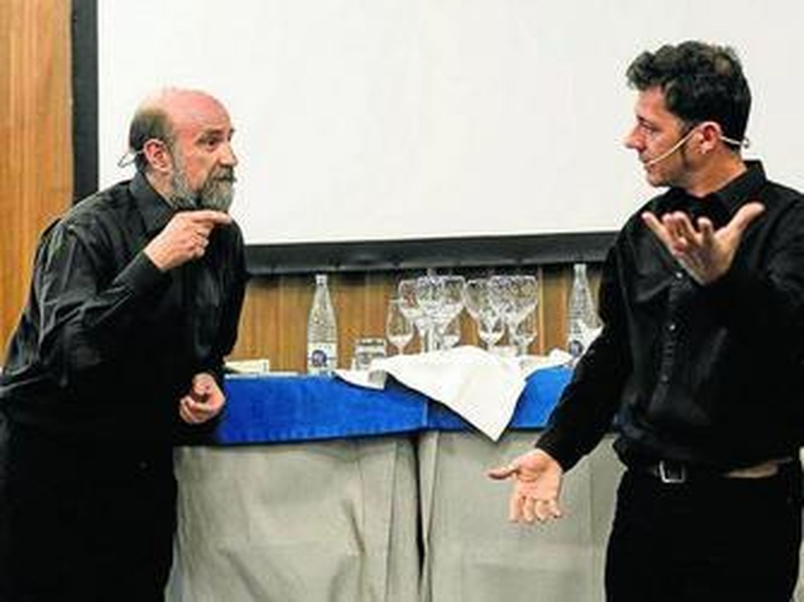 Un momento de la performance ¡Hombres! que tuvo lugar en las jornadas que organizó la Diputación de Cádiz.