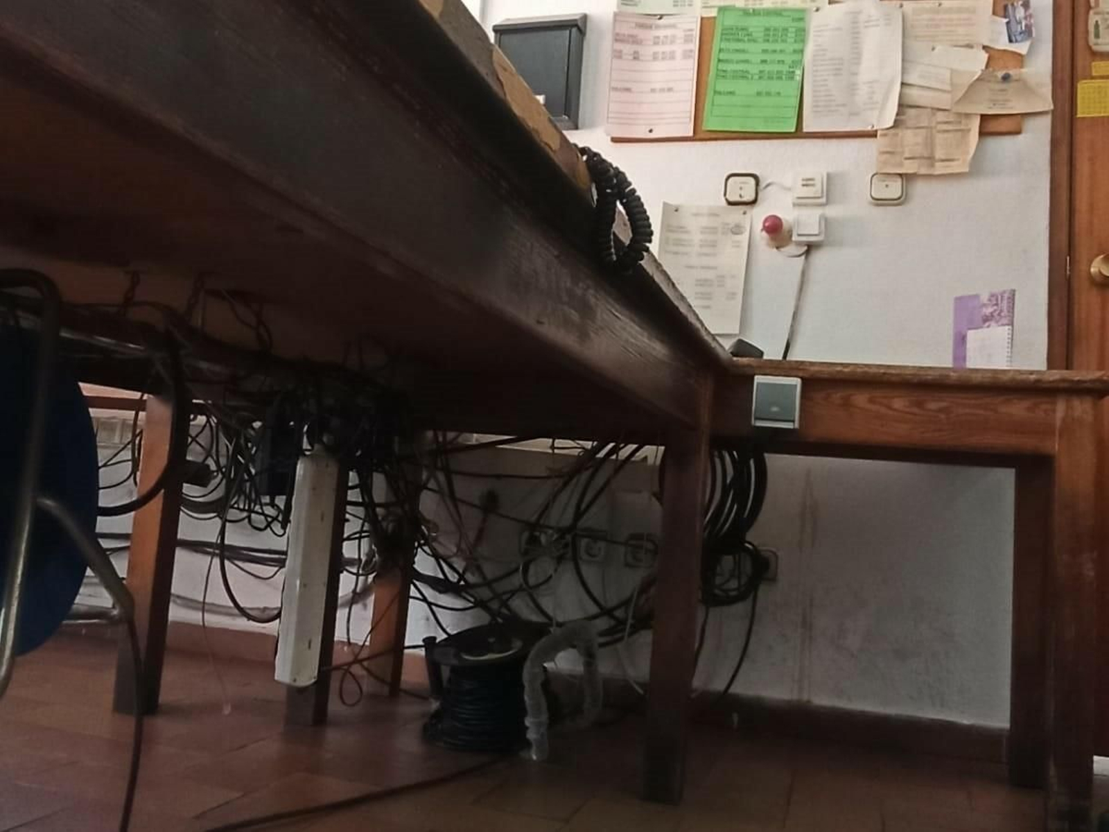 Estado que presenta el parque de bomberos de la avenida de los Custodios, en fotos