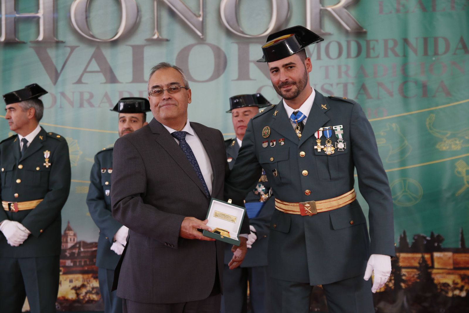 Imágenes del acto de celebración de la patrona de la Guardia Civil