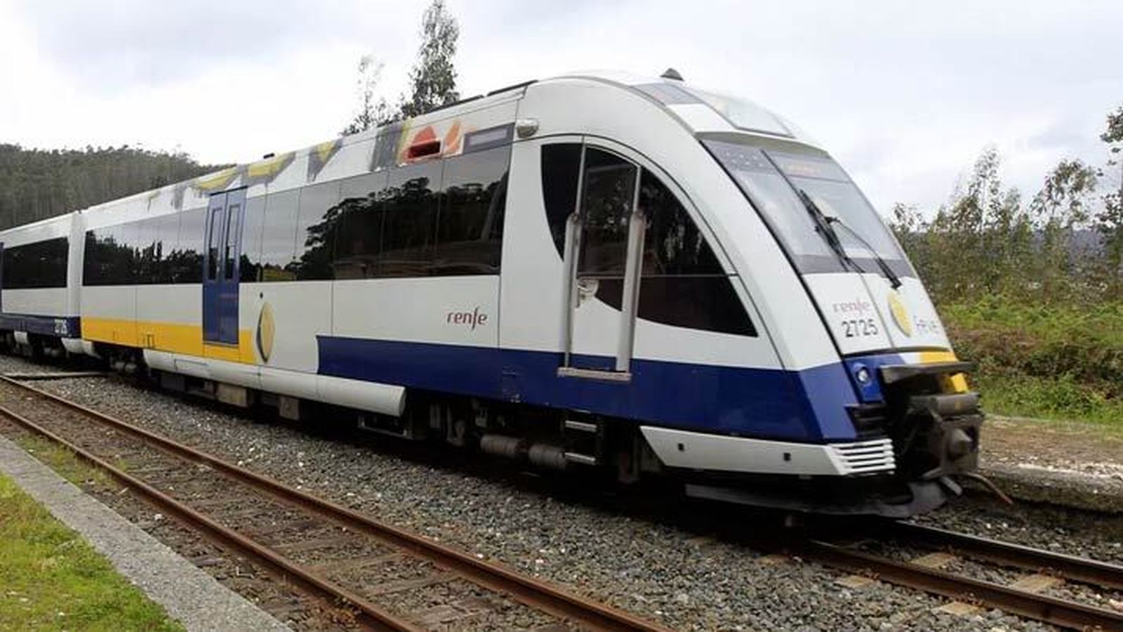 Un tren FEVE, como el implicado en el suceso.