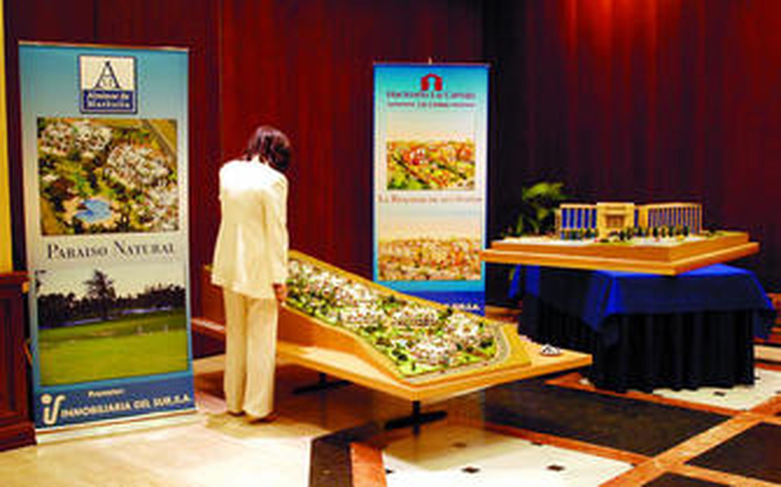 Una maqueta de la Hacienda La Cartuja, una de las promociones de Inmobiliaria del Sur.