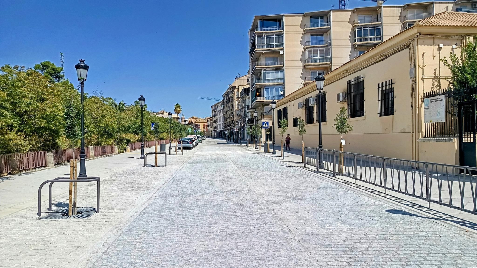 Estado actual de la calle Álamos.
