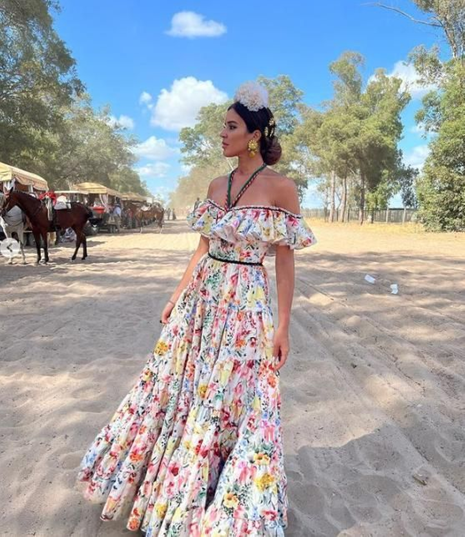 Macarena Silva en el Rocío 2022.