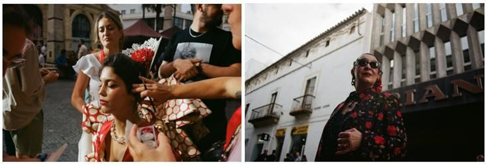 Imágenes del rodaje en Jerez del anuncio de Cruzcampo.