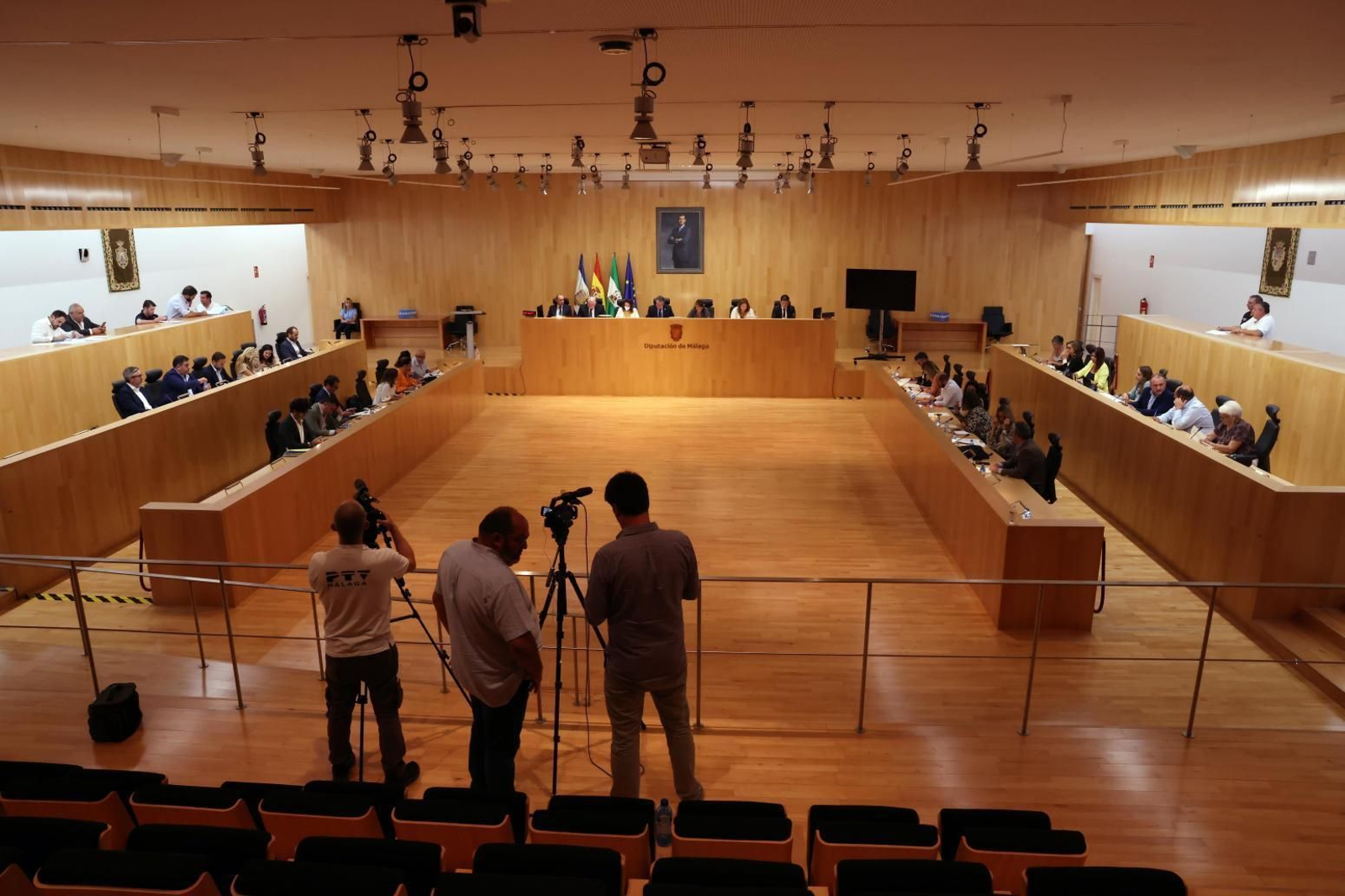 Pleno de la Diputación de Málaga este miércoles. Pleno de la Diputación de Málaga este miércoles.