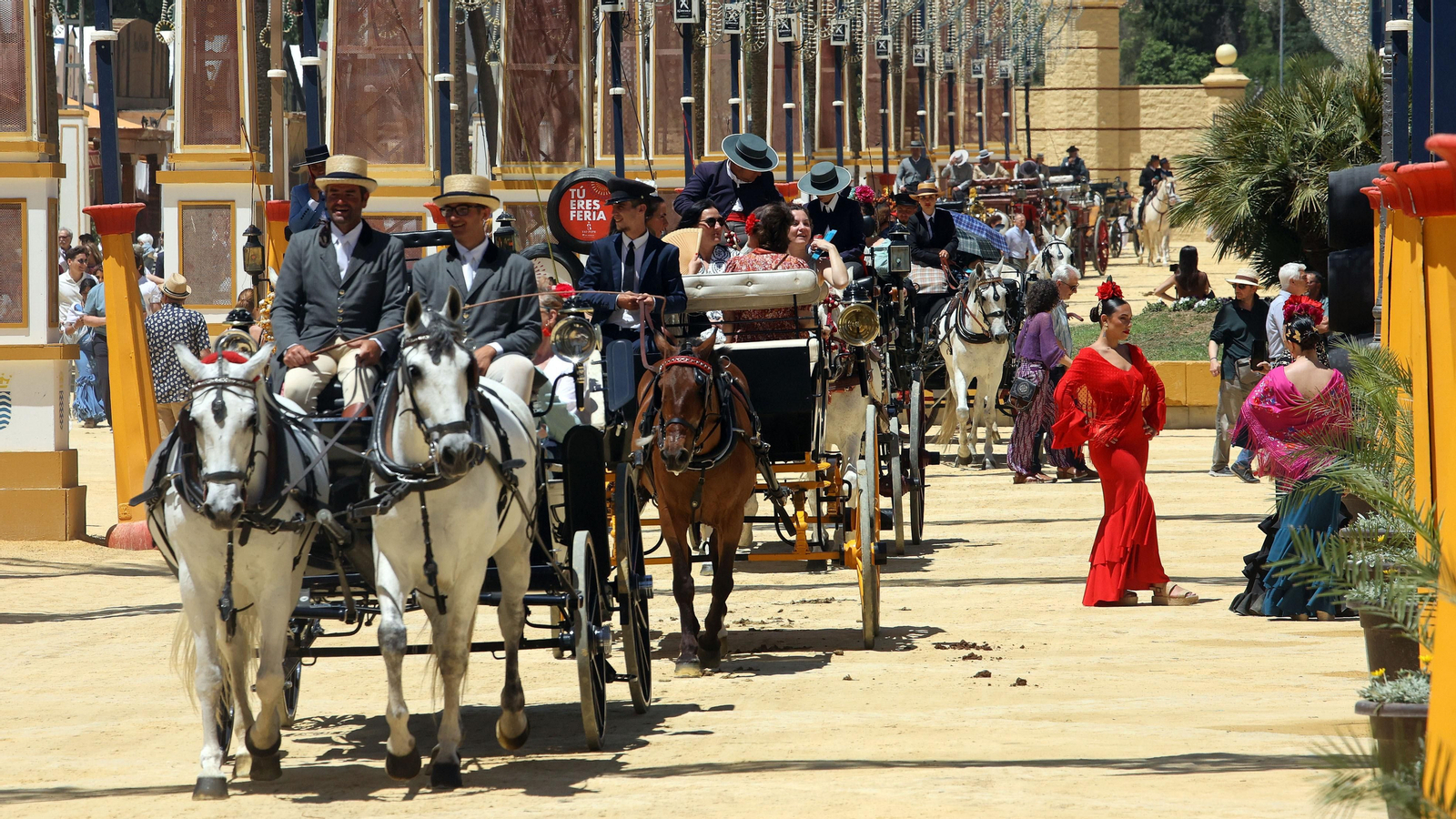 Imágenes del ambiente el miércoles en la Feria de Jerez 2024