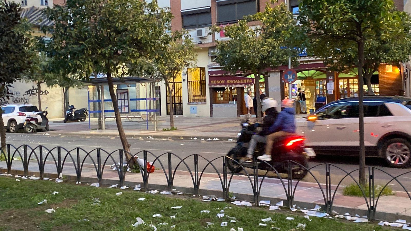 Los destrozos de los ultras en Málaga antes del Marbella-Atlético Los destrozos de los ultras en Málaga antes del Marbella-Atlético