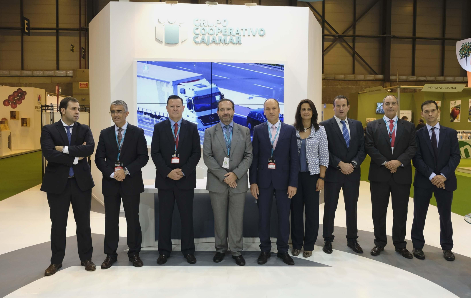 El Grupo Cooperativo de Cajamar en Fruit Attraction 2017, durante la entrega de sus premios en la feria.