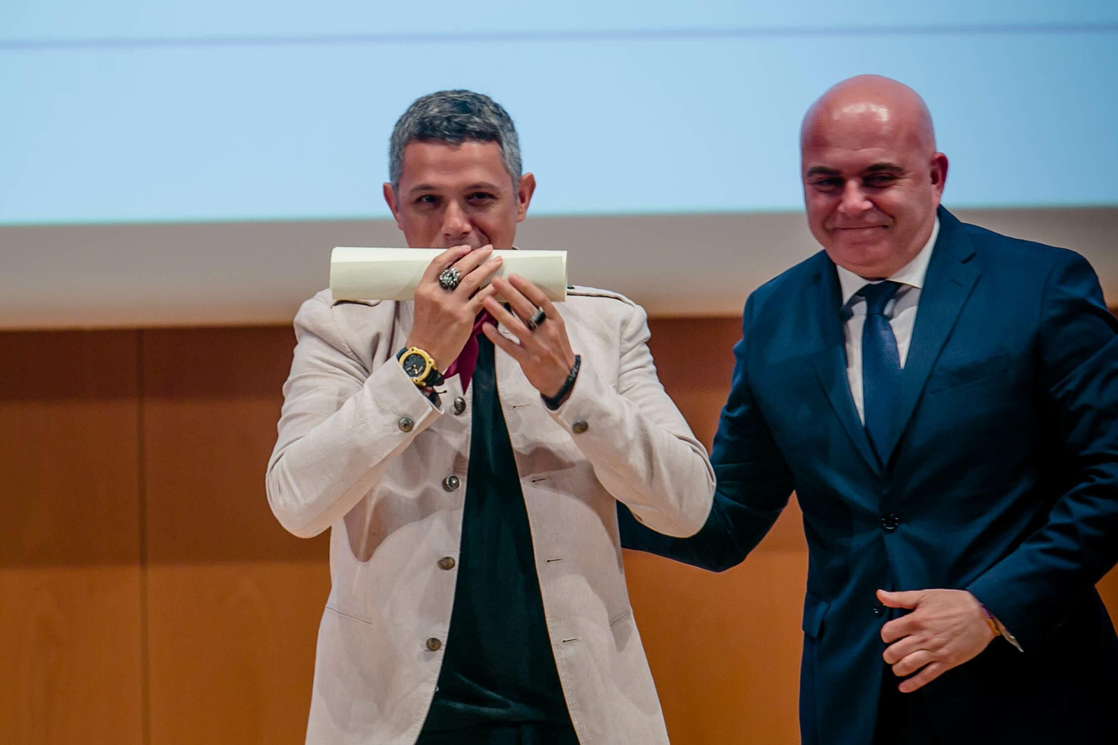 Acto de reconocimiento de Alejandro Sanz como hijo adoptivo de Cádiz