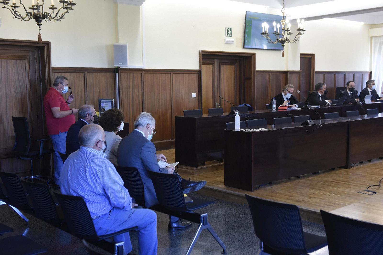 Tres de los seis acusados en el juicio por las ayudas a Fumapa.