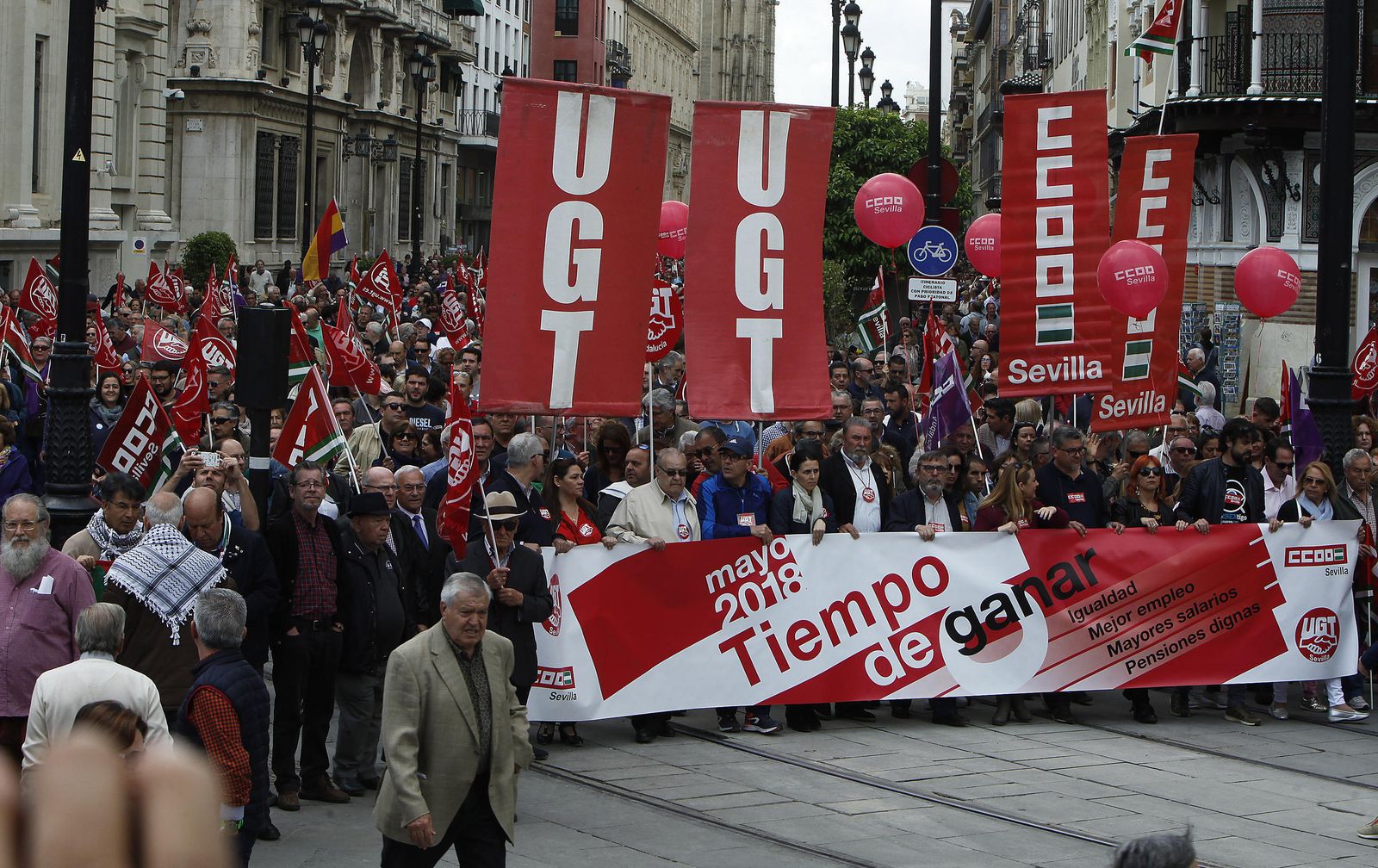 La manifestación del 1 de mayo en Sevilla