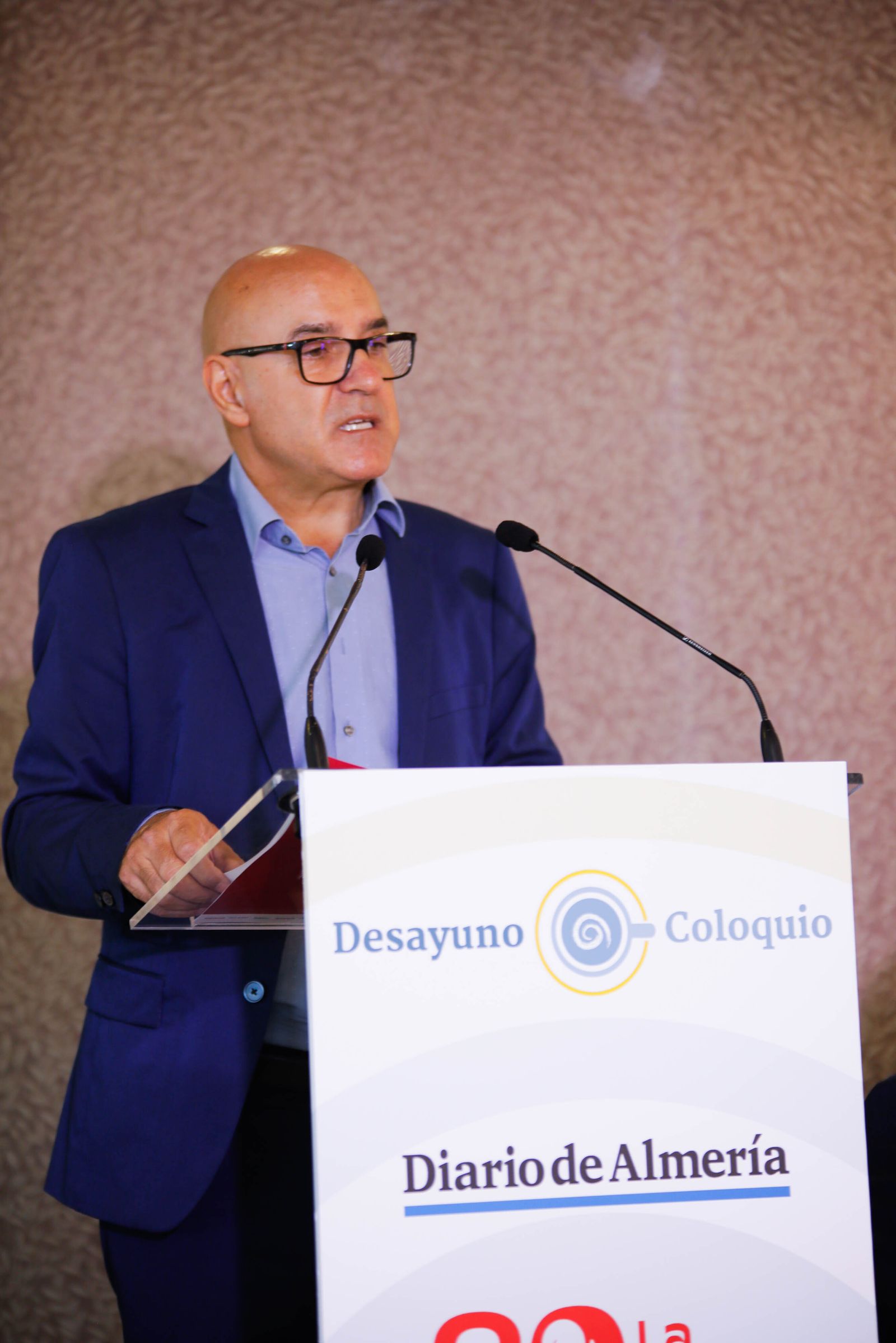 Imágenes del desayuno coloquio de Diario de Almería, con Jesús Barranco, CEO de La Unión