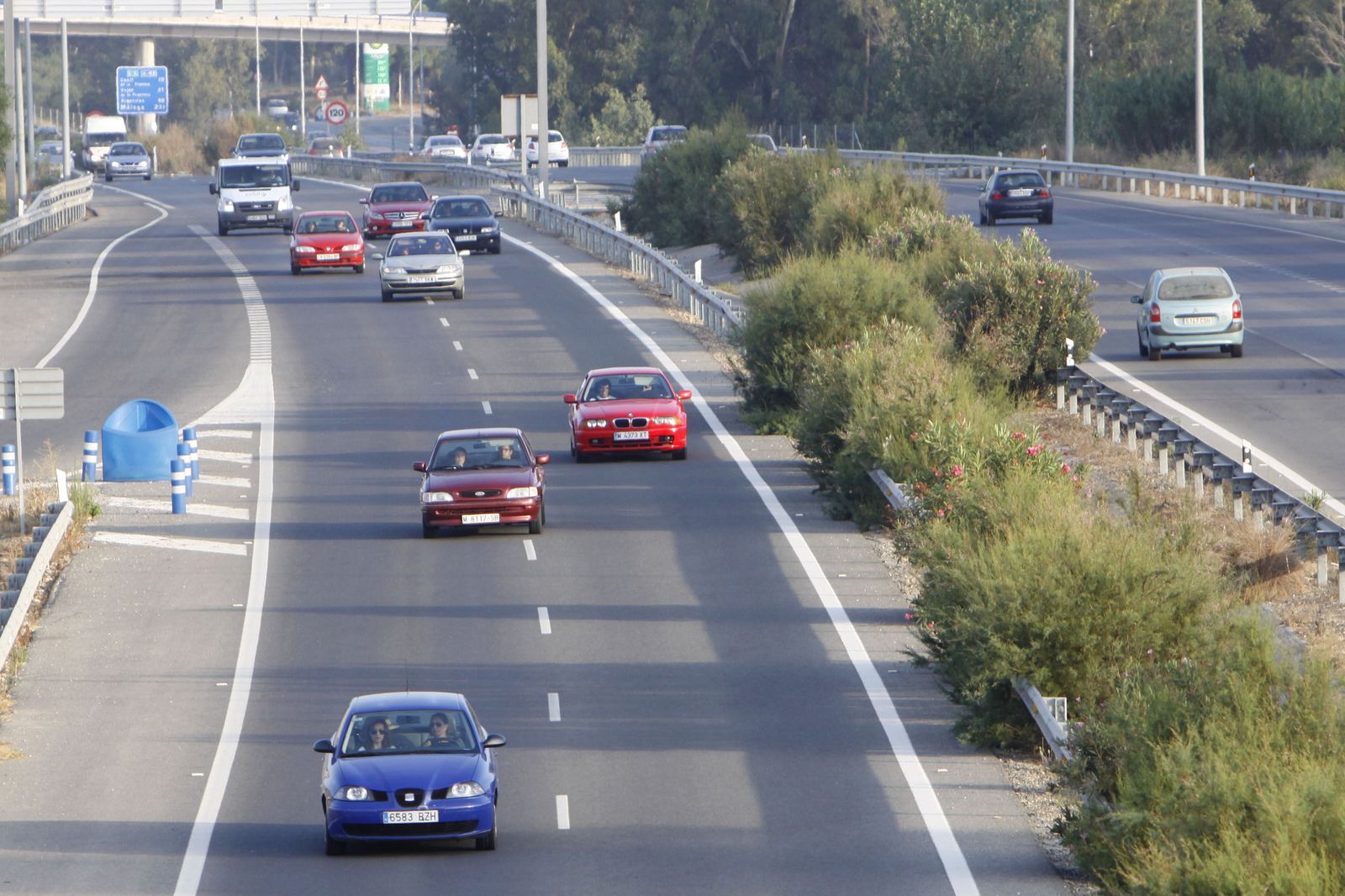 Imagen de archivo de la autovía A-48 a su paso por Chiclana.