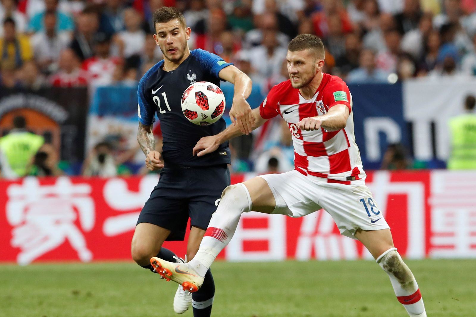 El Francia-Croacia de la final del Mundial de Rusia, en imágenes