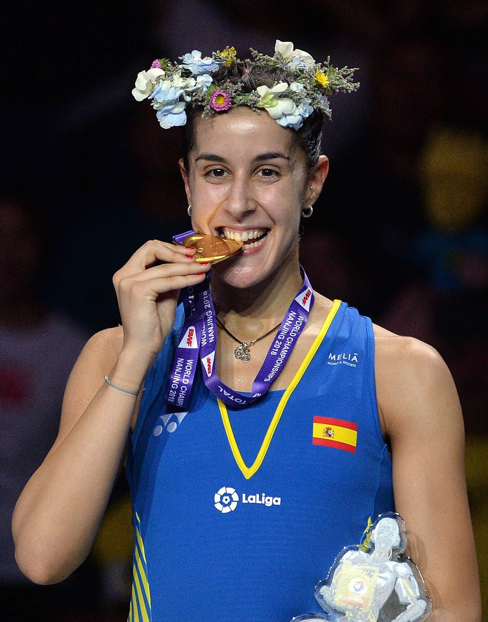 Las imágenes de la final del Mundial de Bádminton entre Marín y Sindhu