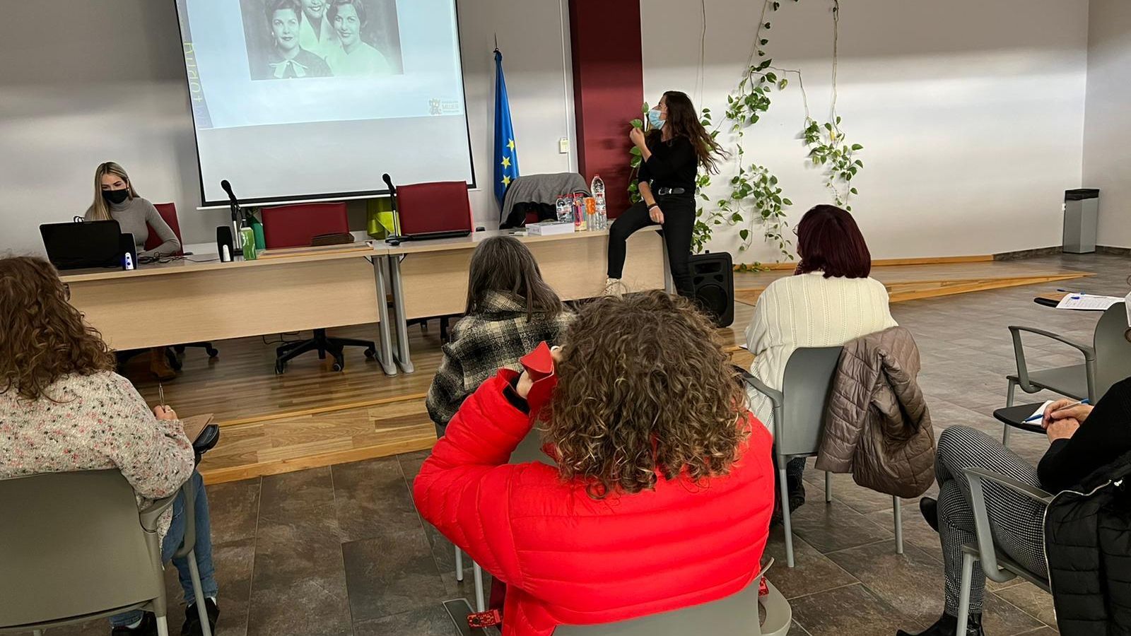 Llevada a cabo del taller en la mañana del 29 de noviembre