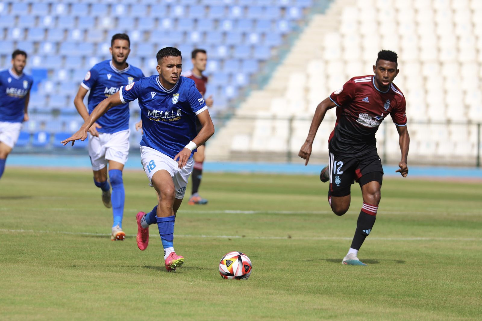 Imágenes del partido entre la UD Melilla y el Recreativo de Huelva