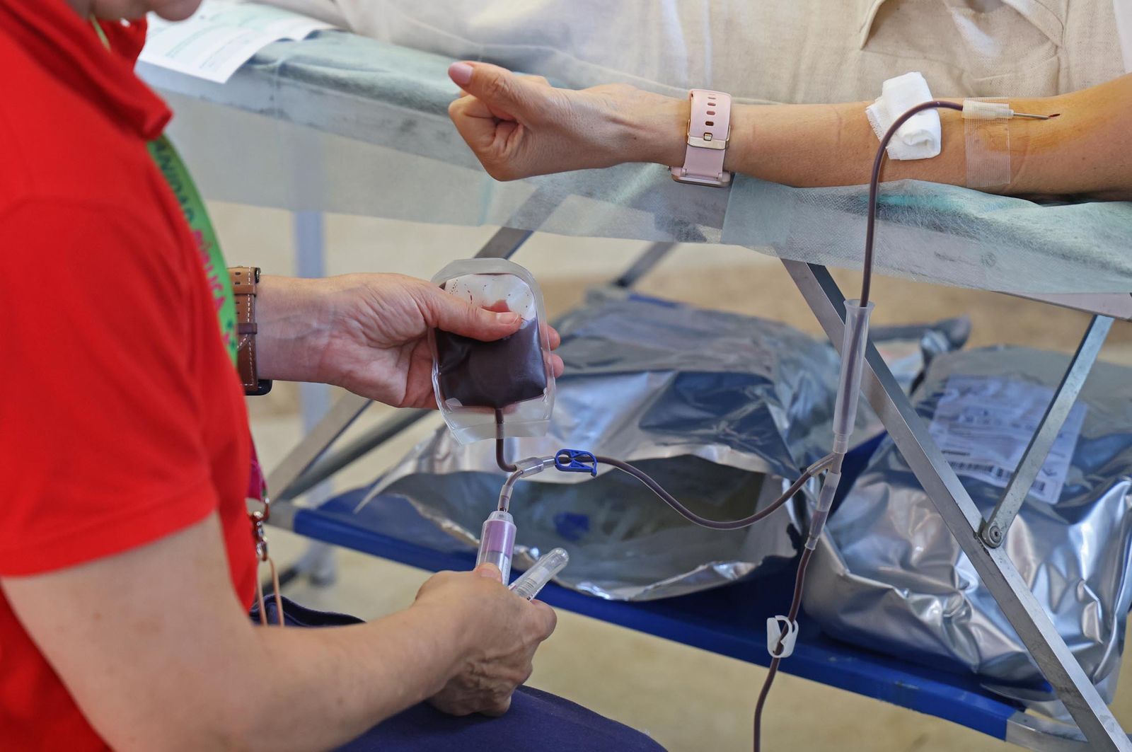 Imágenes de la macrocolecta de sangre y plasma en la Casa Colón