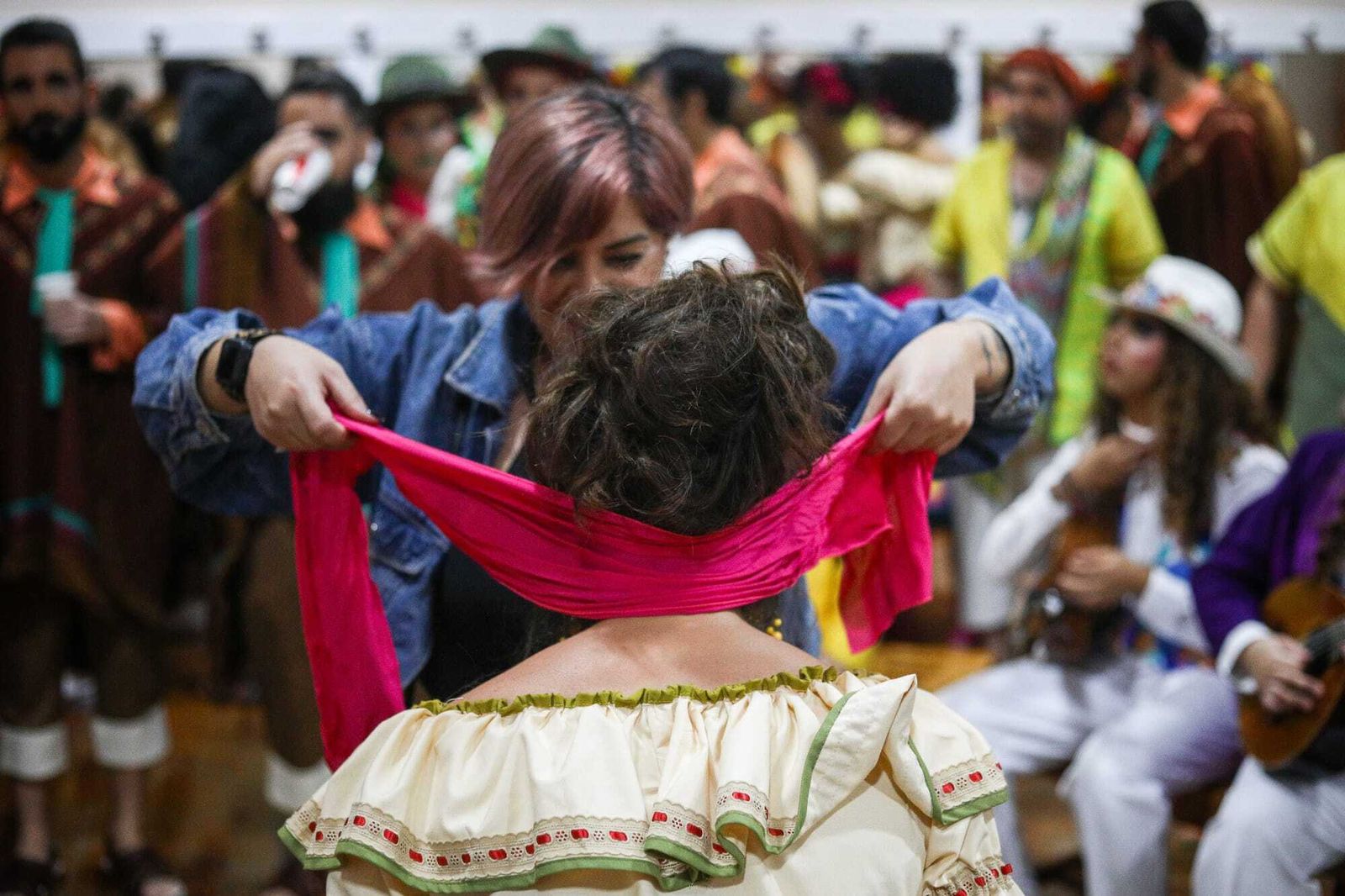 Ambiente en camerinos