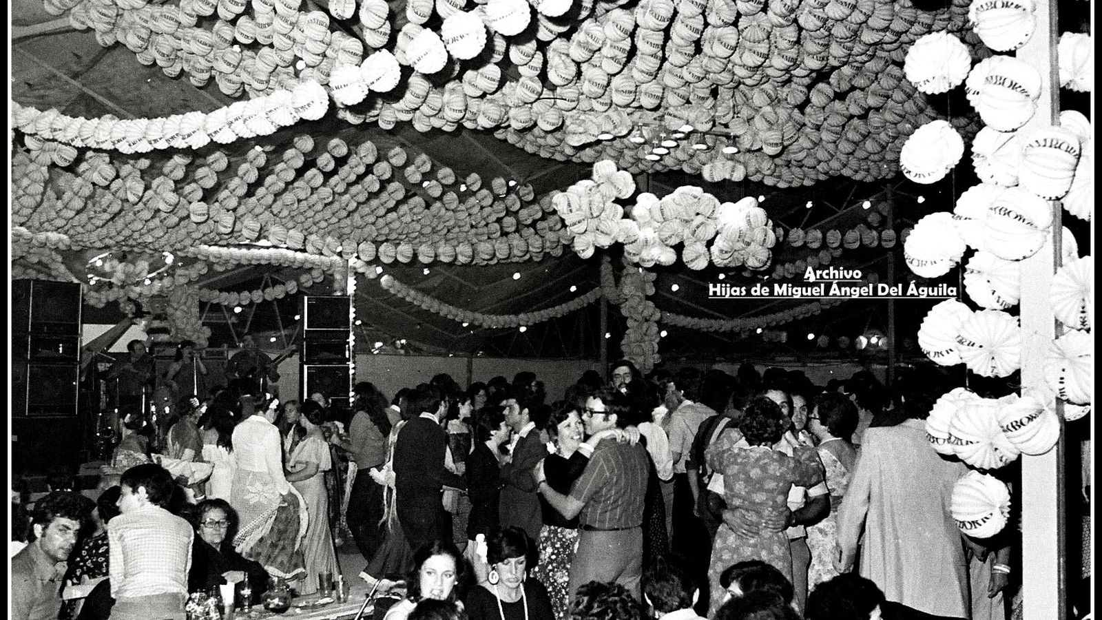 Interior de una caseta, en 1978.