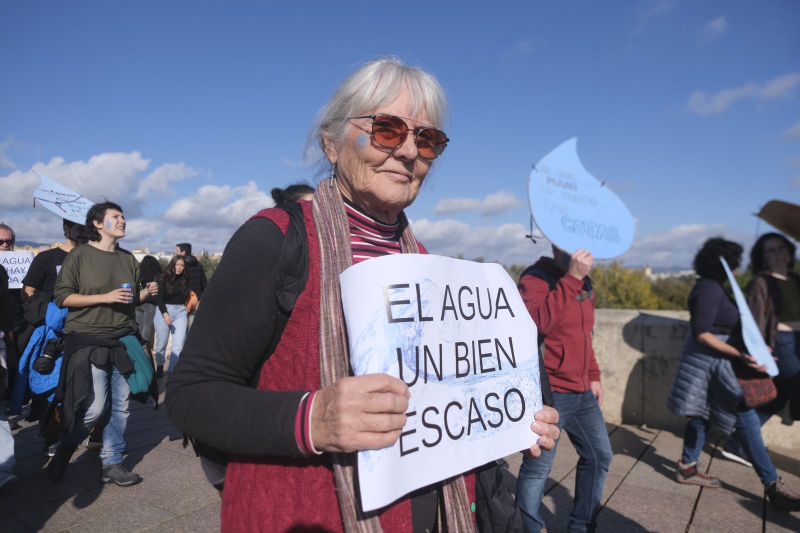 La manifestación  por el agua de Ecologistas, en imágenes