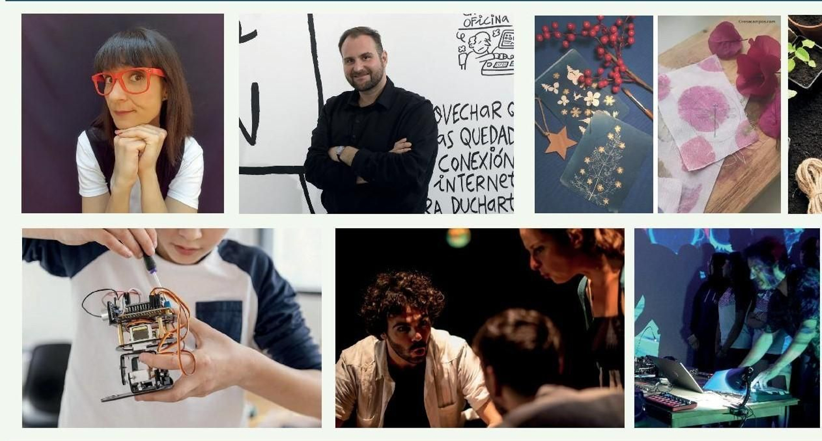 Cartel anunciador de las actividades incluidas en ‘Aula abierta’ de Fundación Unicaja.