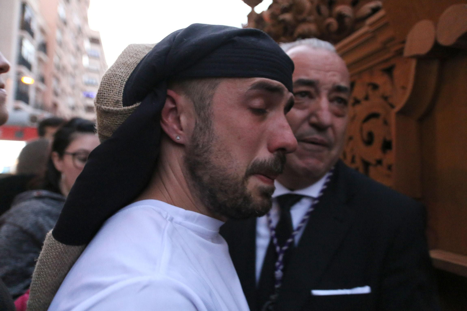 La procesión de las Angustias de Almería, en imágenes