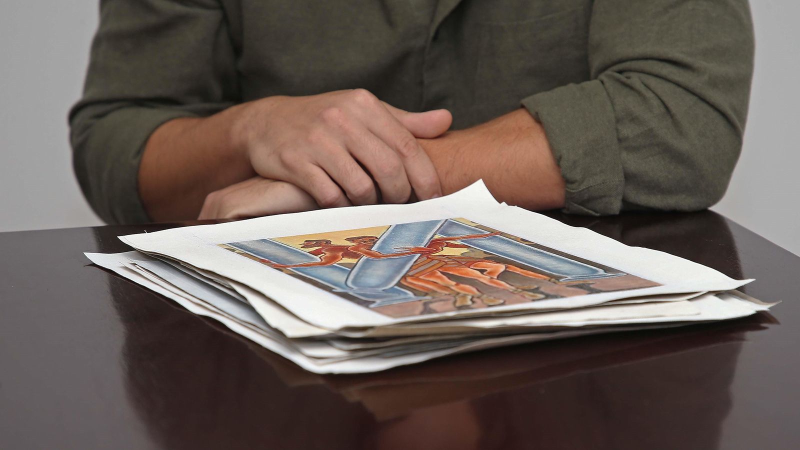 Los óleos sobre mitos del Estrecho creados por Enrique Martínez.