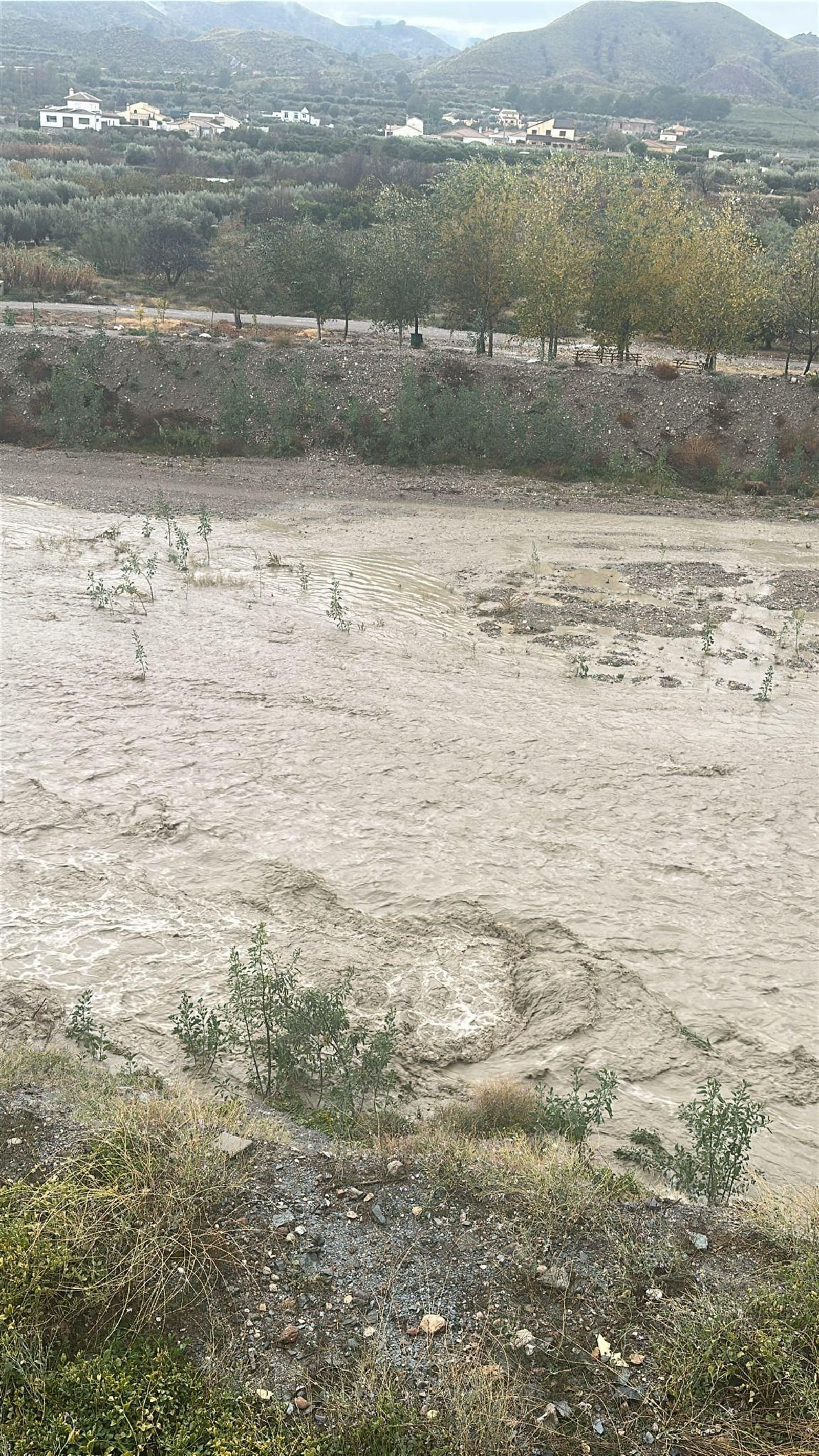 No solo lluvia, también granizo: así ha pasado la borrasca Emilia por el Almanzora y Los Vélez