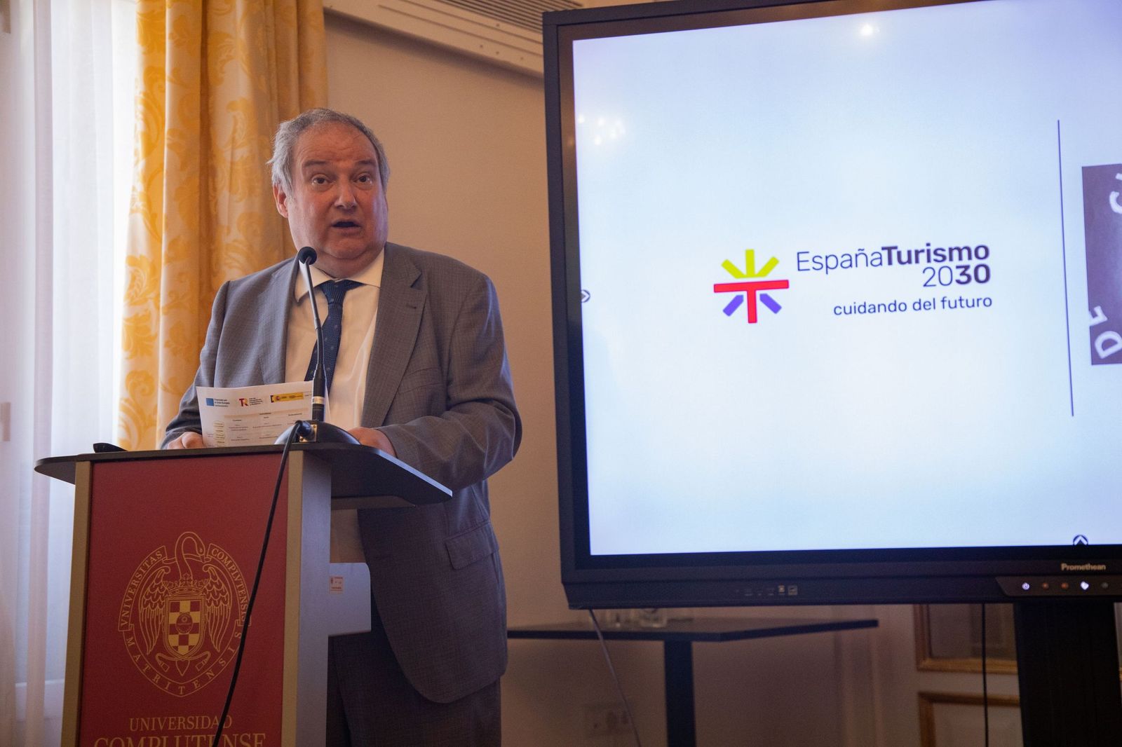 Jordi Hereu, en la presentación de España Turismo 2030.