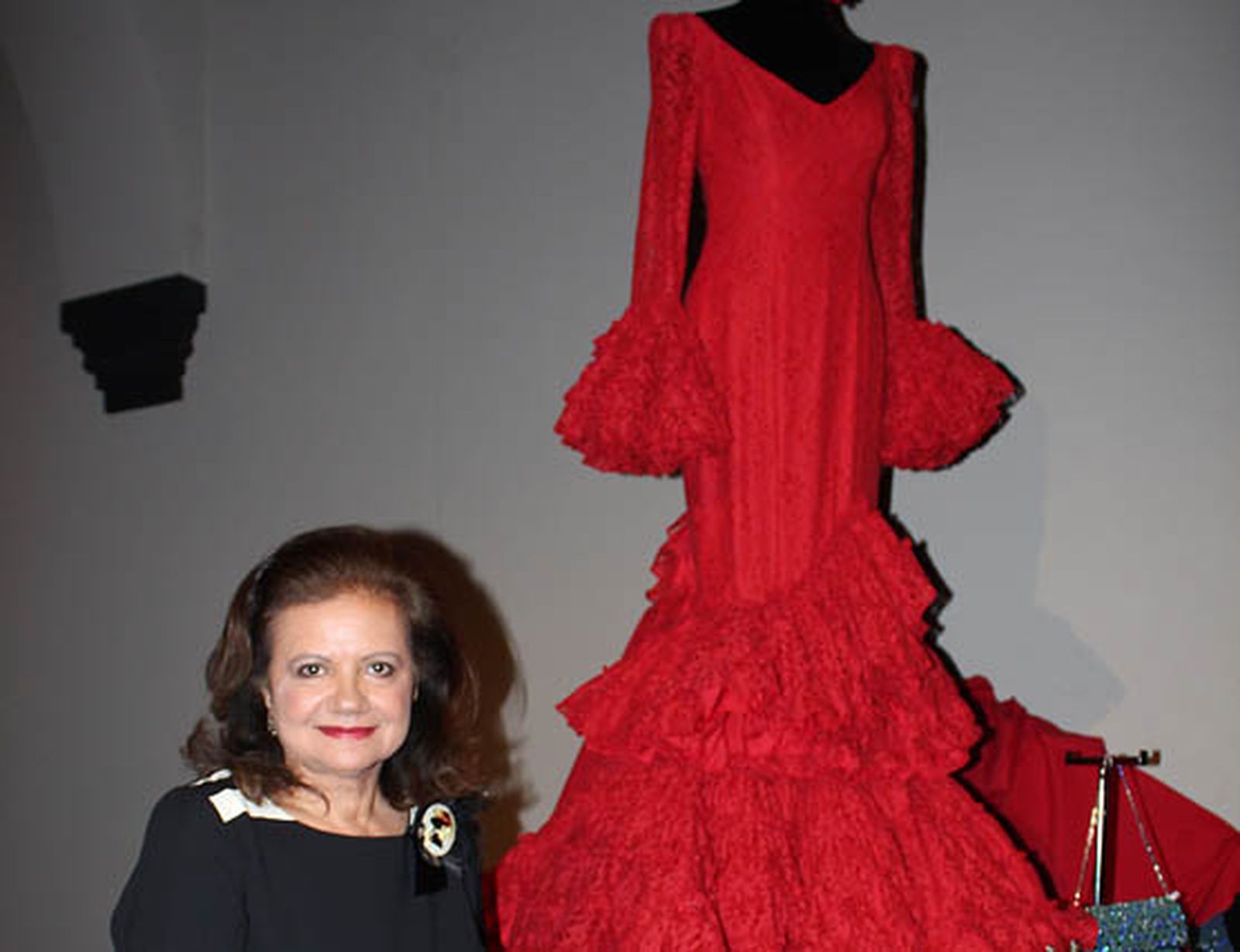 Pilar Vera, con su diseño.

Foto: Victoria Ramírez