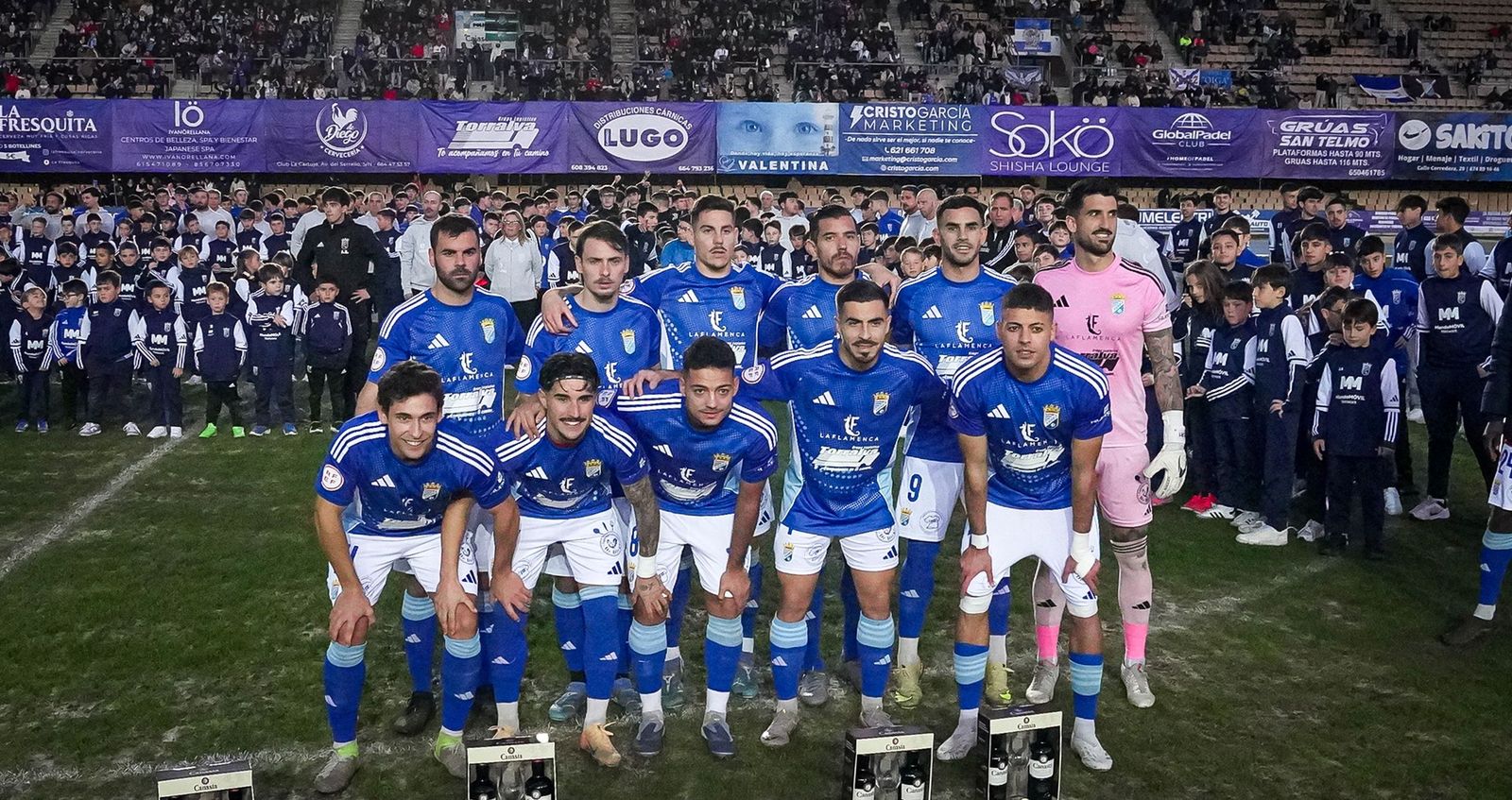 Formación del Xerez CD el pasado domingo ante el Águilas.
