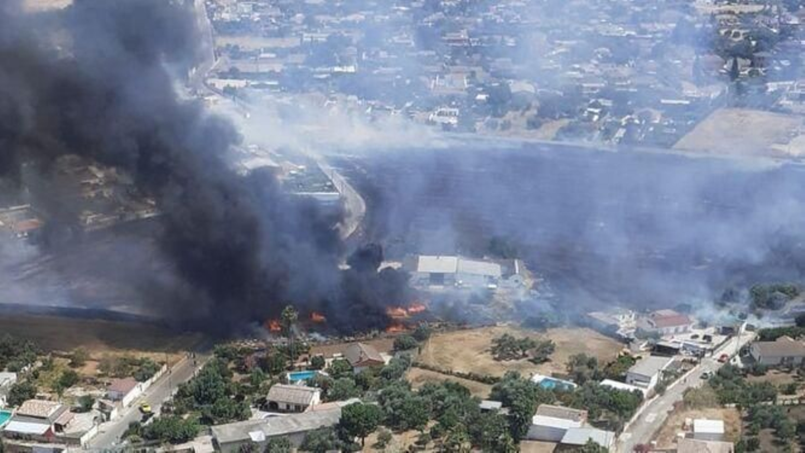 Incendio en Las Quemadillas.
