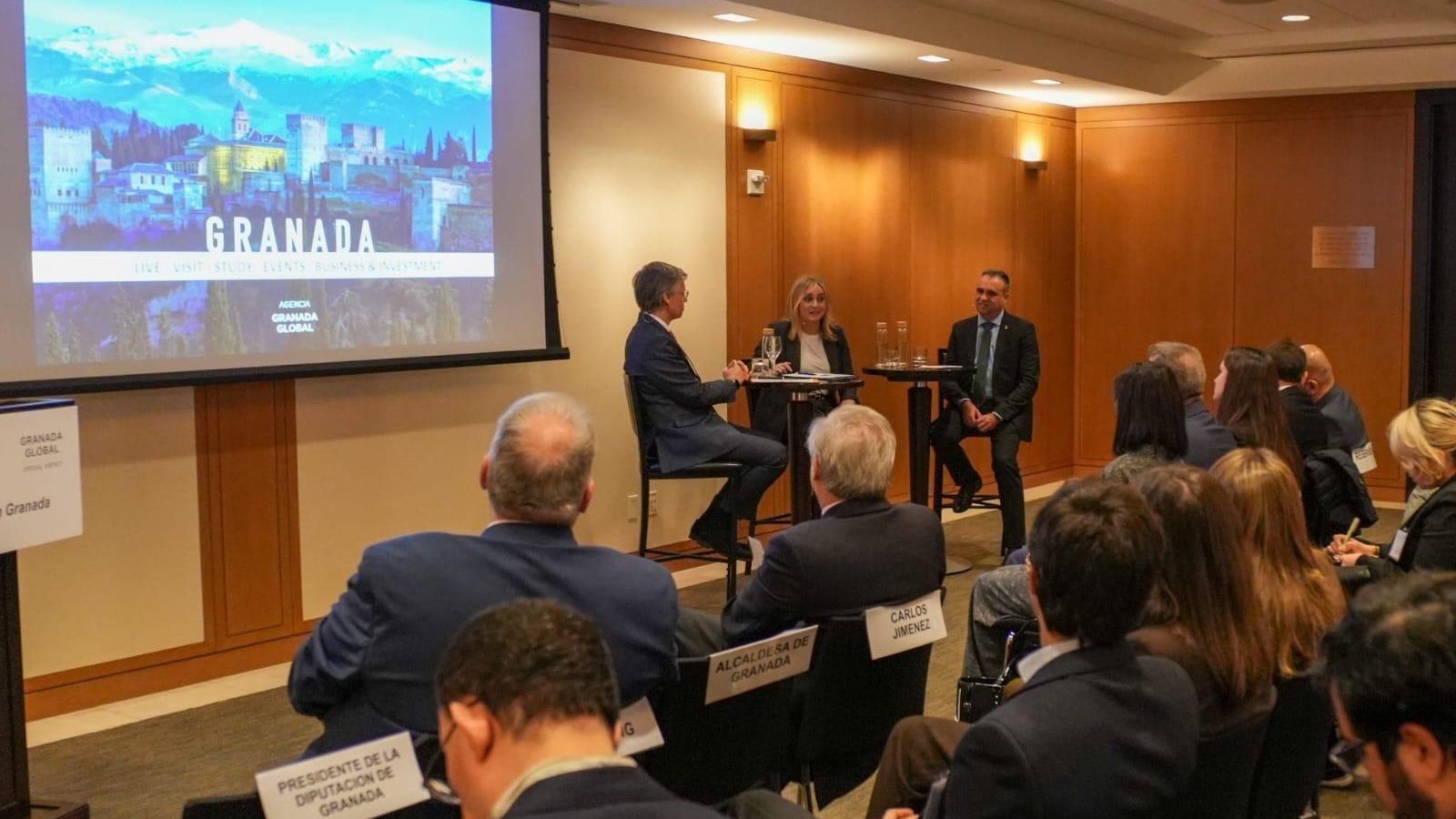 Encuentro del presidente Francis Rodríguez y la alcaldesa Marifrán Carazo con fondos de inversión americanos, corporaciones y consultoras en el IESE Business School