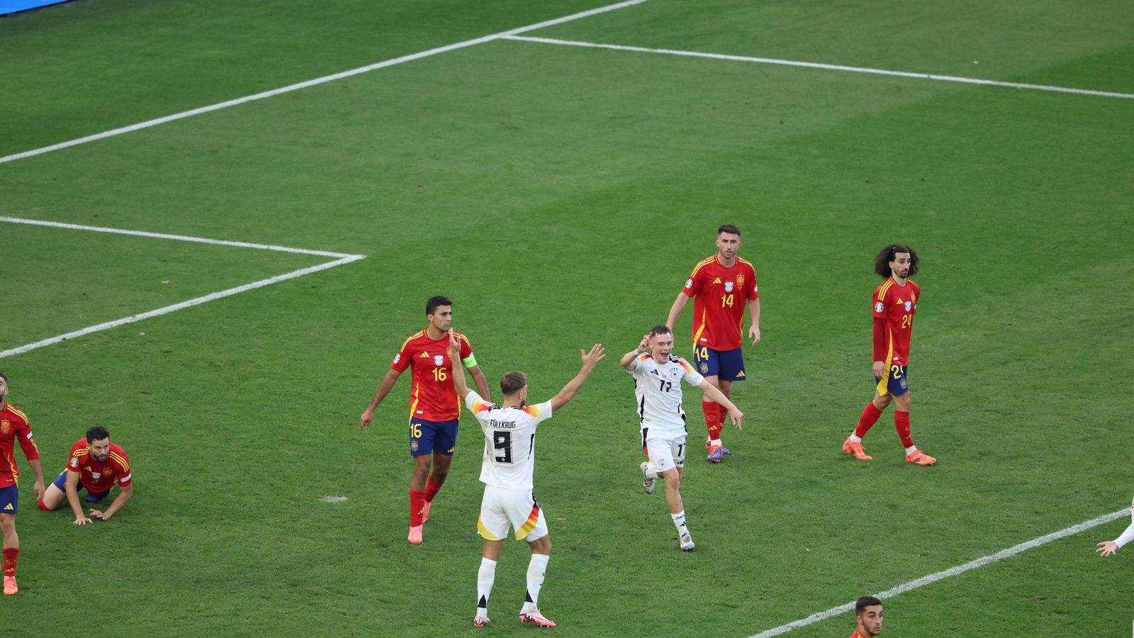 Las mejores fotos del España - Alemania