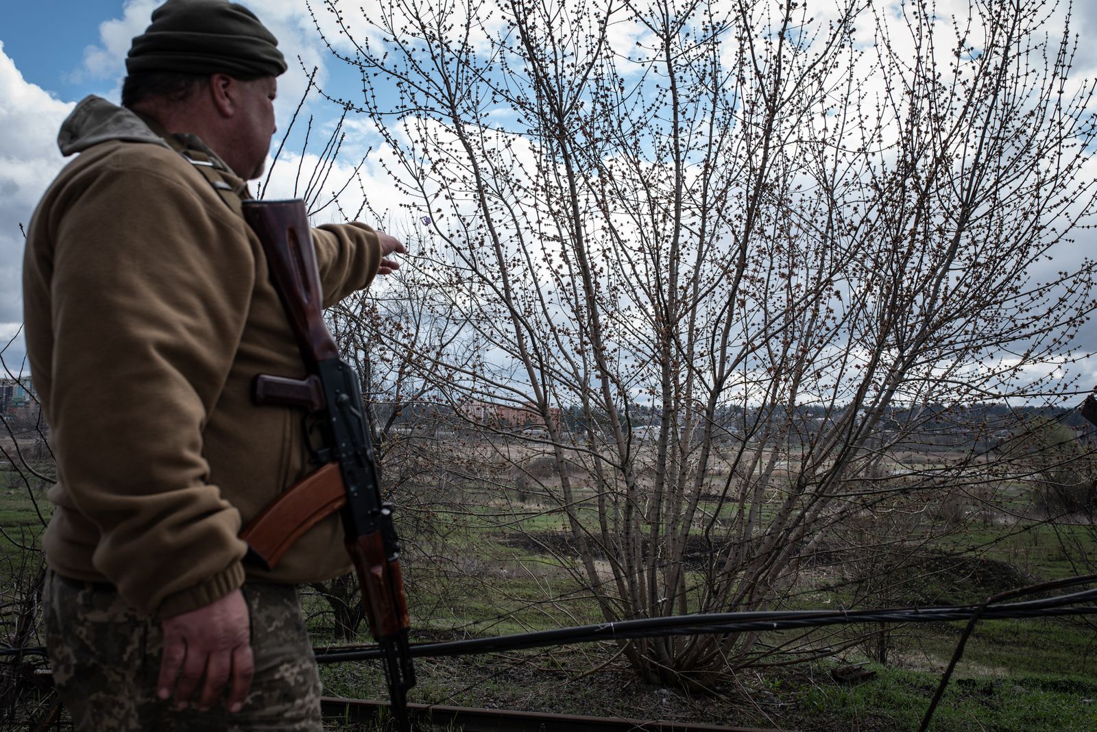 La crónica de dos onubenses en la guerra de Ucrania, en imágenes