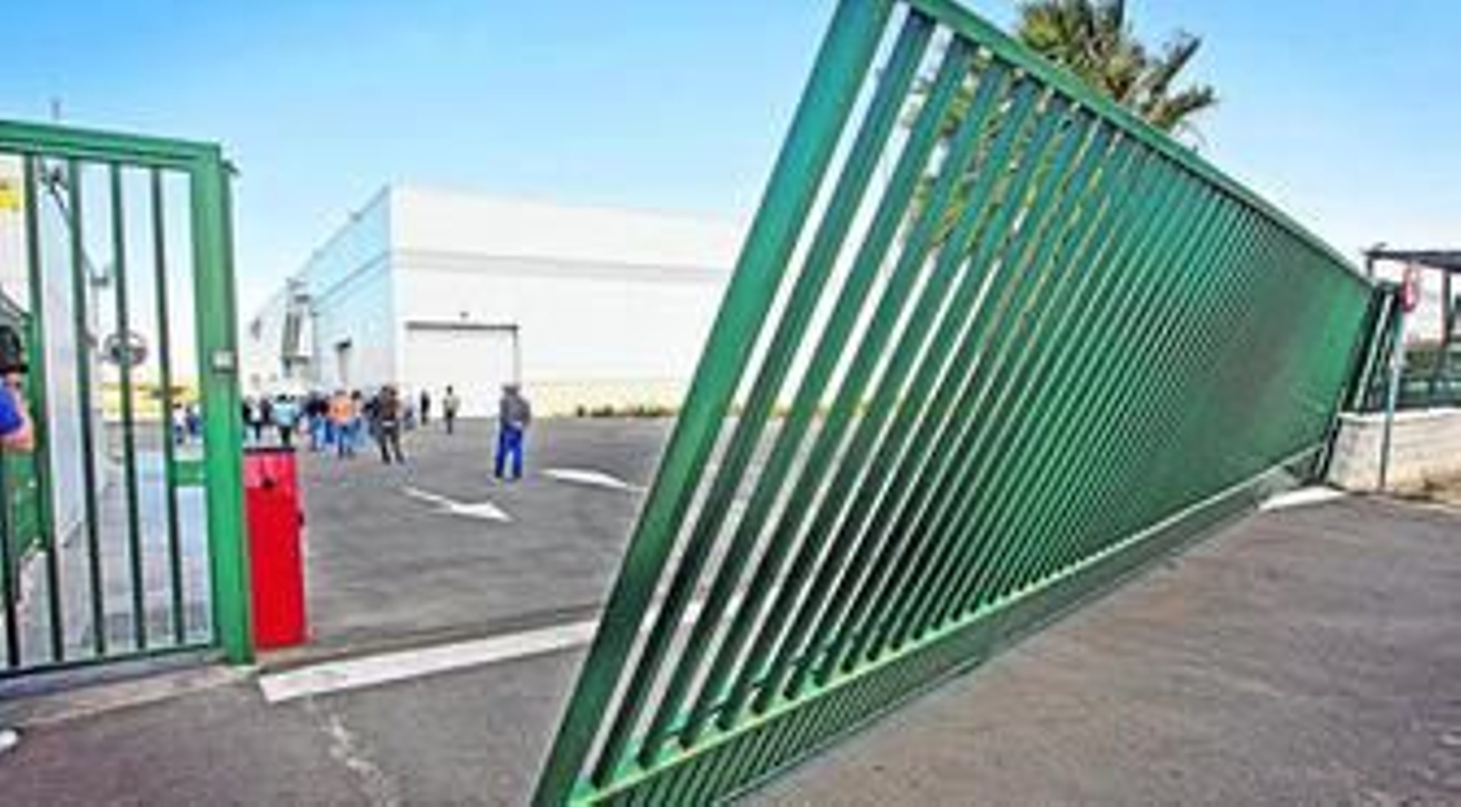 Los trabajadores de Alestis, durante las protestas que llevaron a cabo el pasado año.