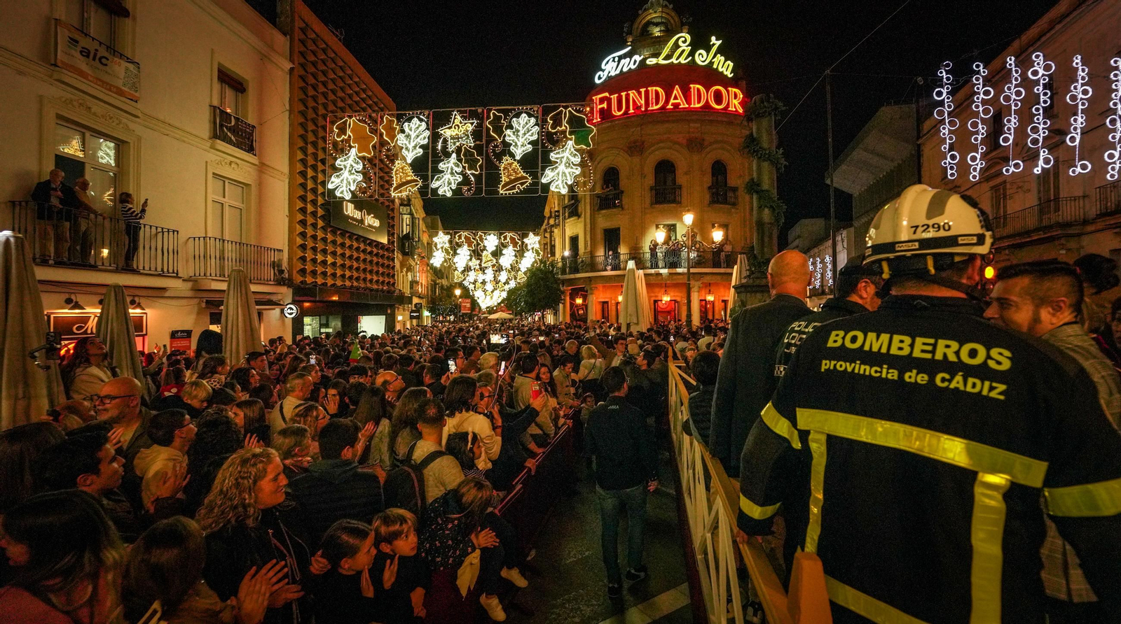 Imágenes del encendido Navideño en Jerez