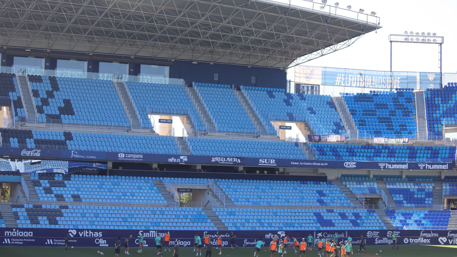 Las fotos del último entrenamiento del Málaga de la temporada