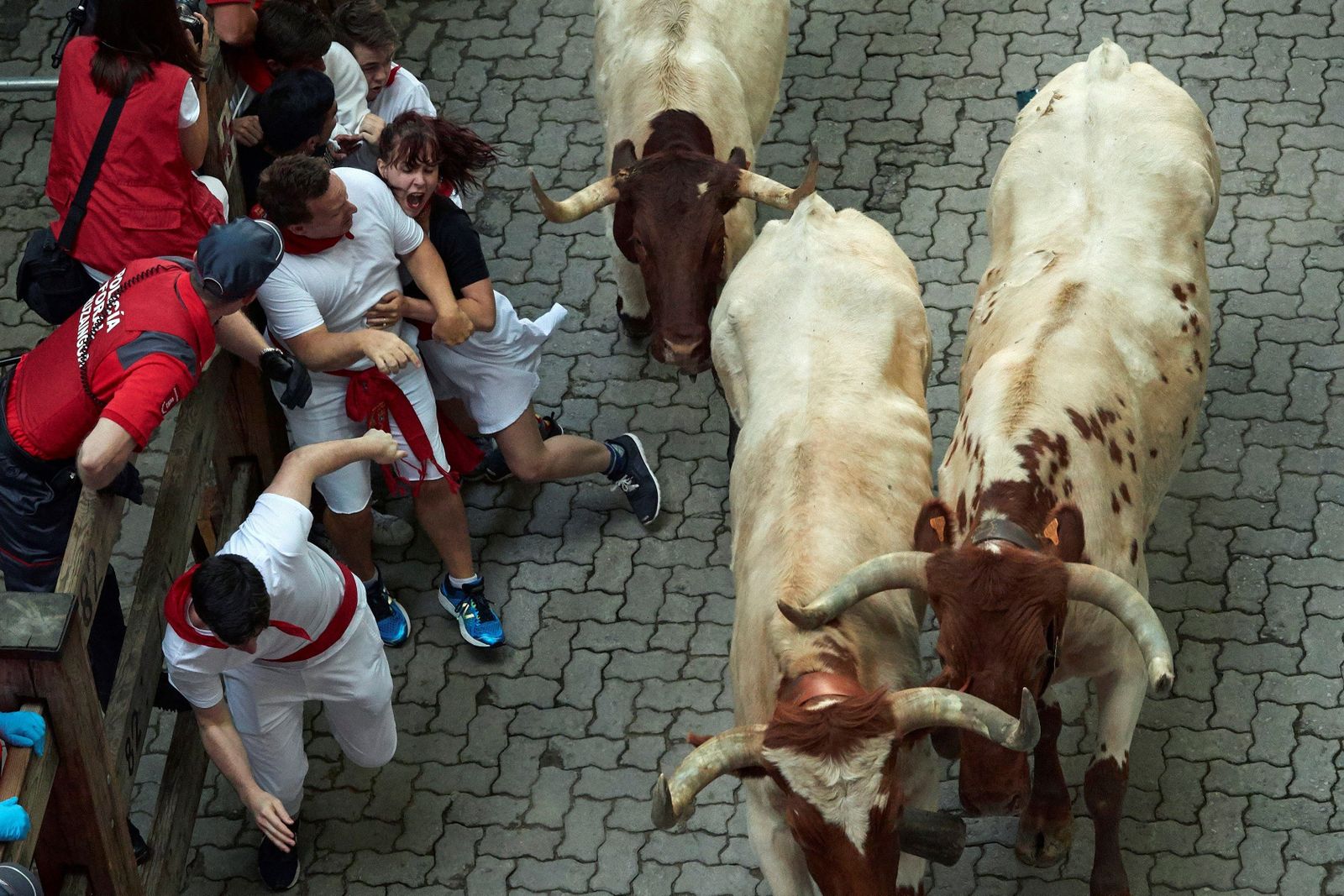 El cuarto encierro d eSanfermines, en imágenes
