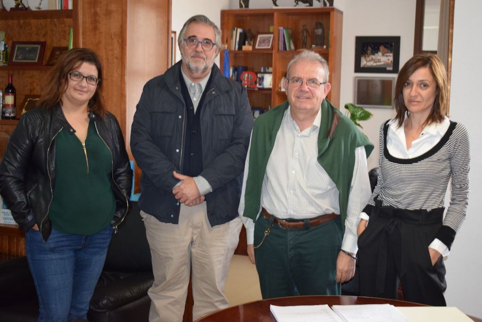 Luz María Fernández, José Carlos Tejada, Antonio Bonilla y Vanesa Lidueña.