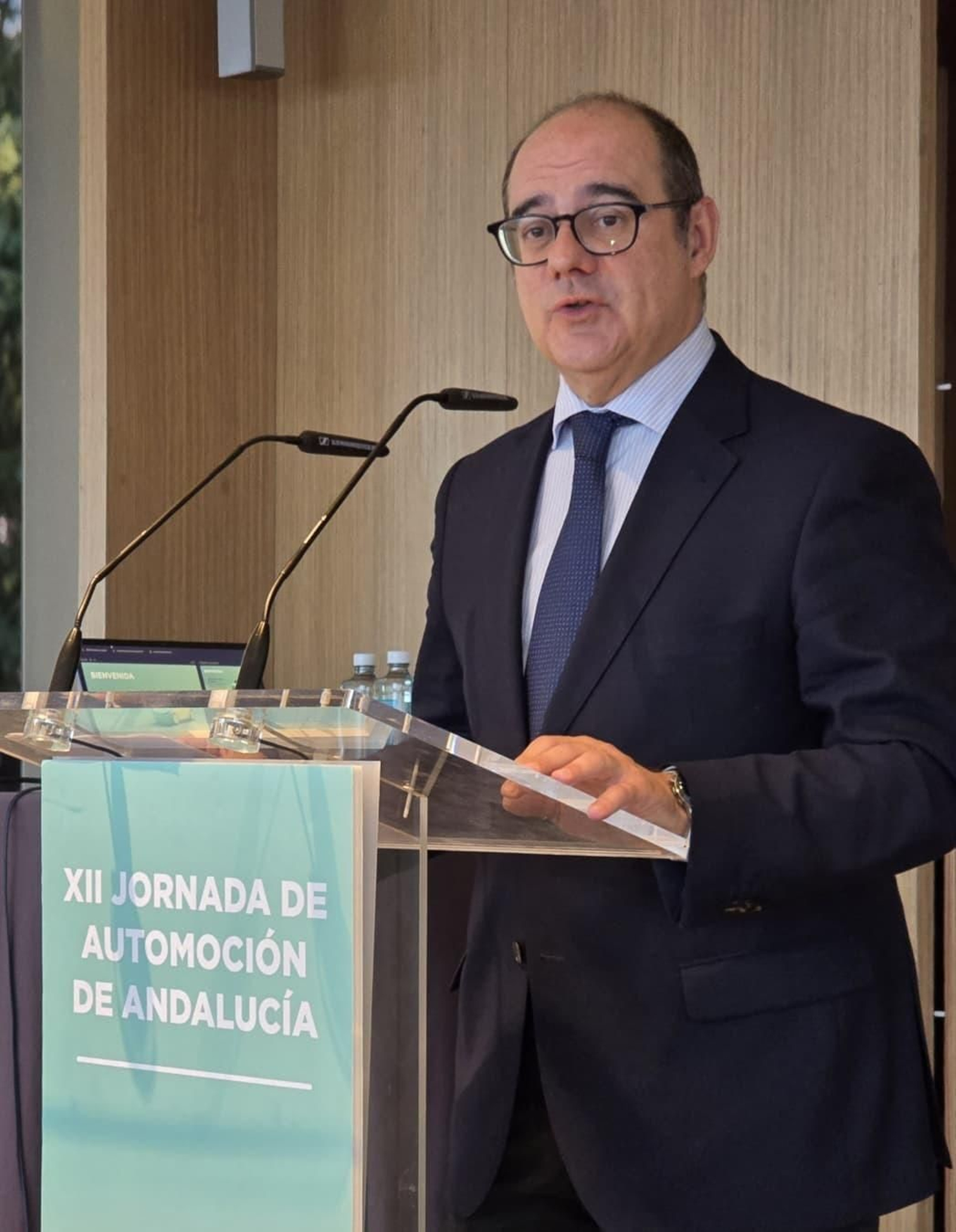 El director general de Faconauto, José Ignacio Moya, durante su intervención en la XII Jornada de Automoción de Andalucía.