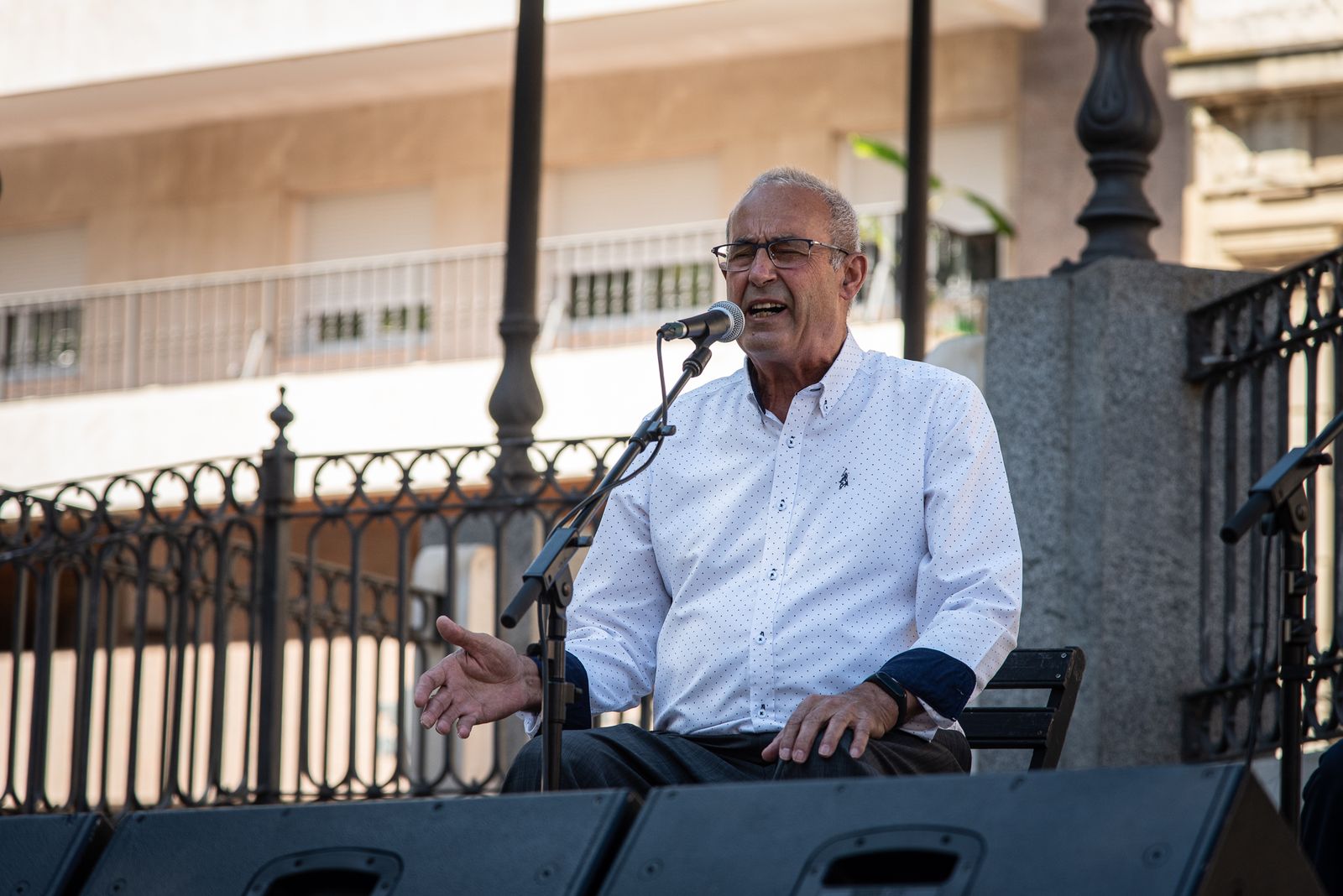 Imágenes de la peña Las Colonias en el festival flamenco Ciudad de Huelva