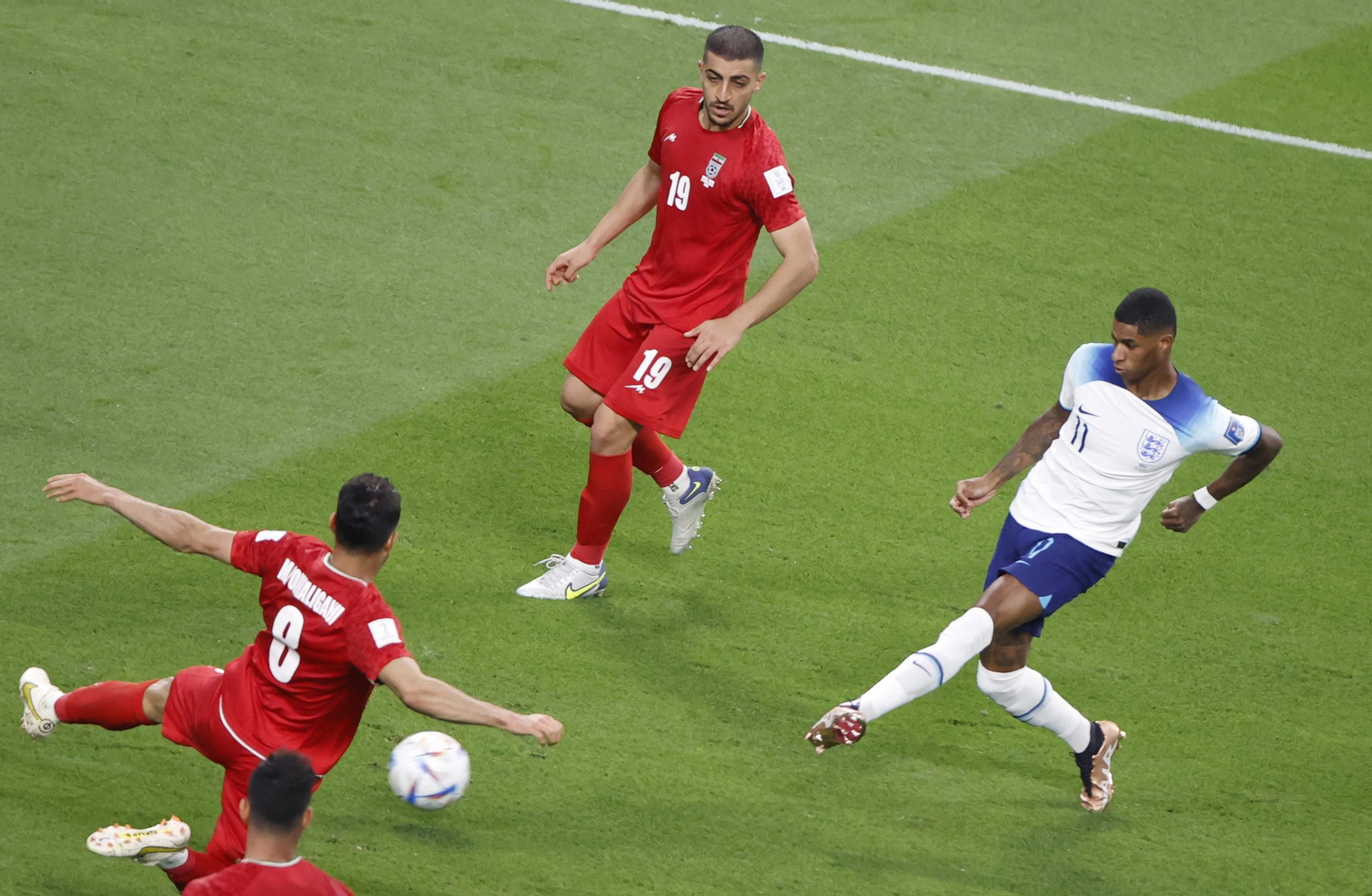 Las imágenes del Inglaterra-Irán del Mundial