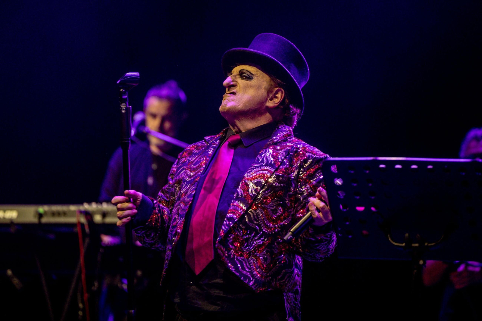 Javier Gurruchaga, en un concierto reciente de la Orquesta Mondragón.