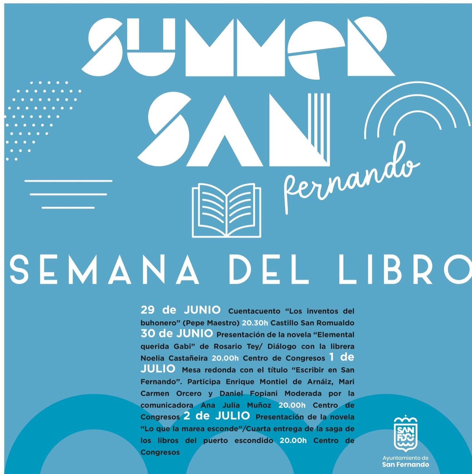 Cartel de la Semana del Libro de San Fernando.