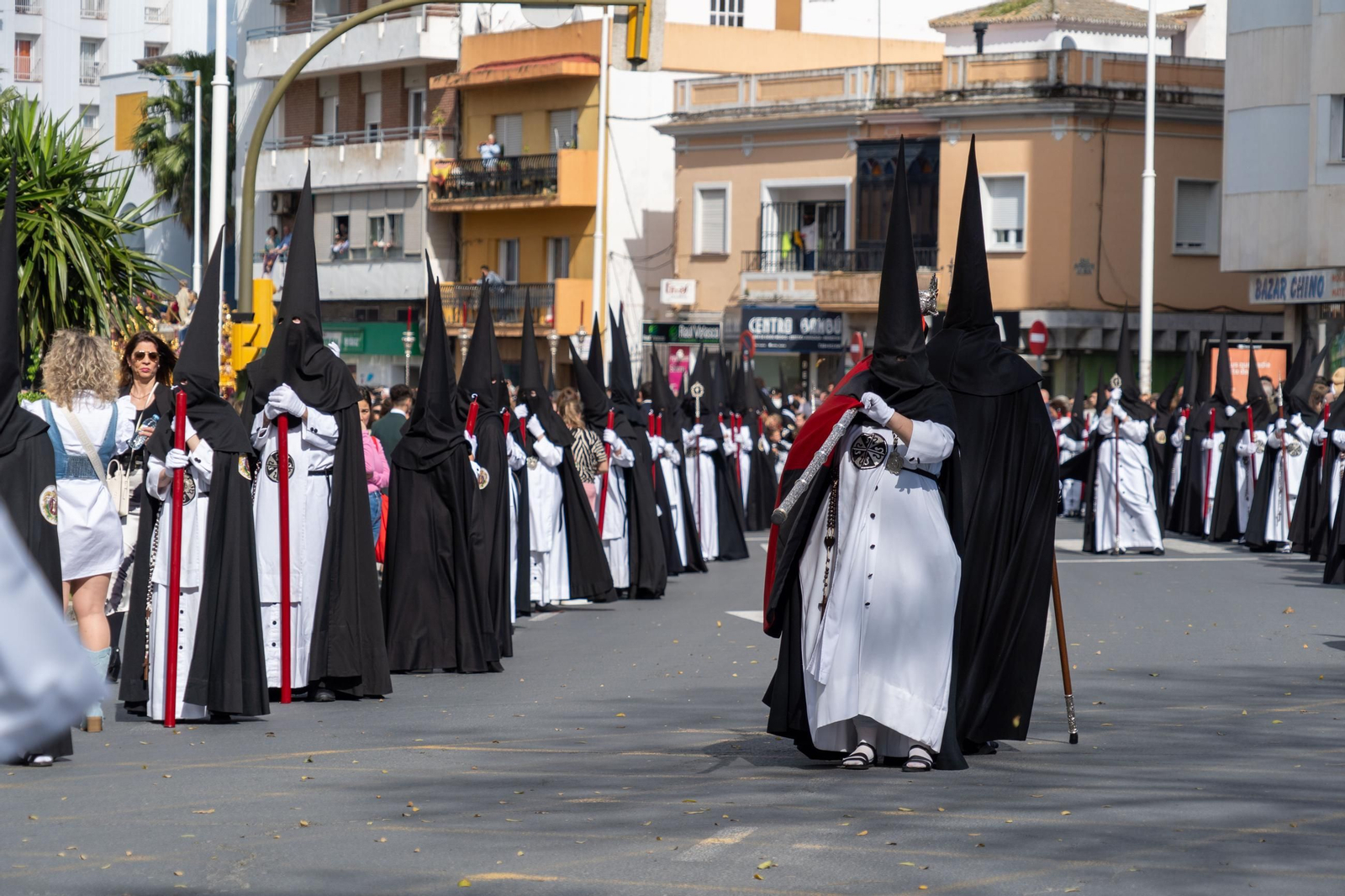 Domingo de Ramos: Imágenes de la procesión de La Sagrada Cena y Maria Santísima del Rosario