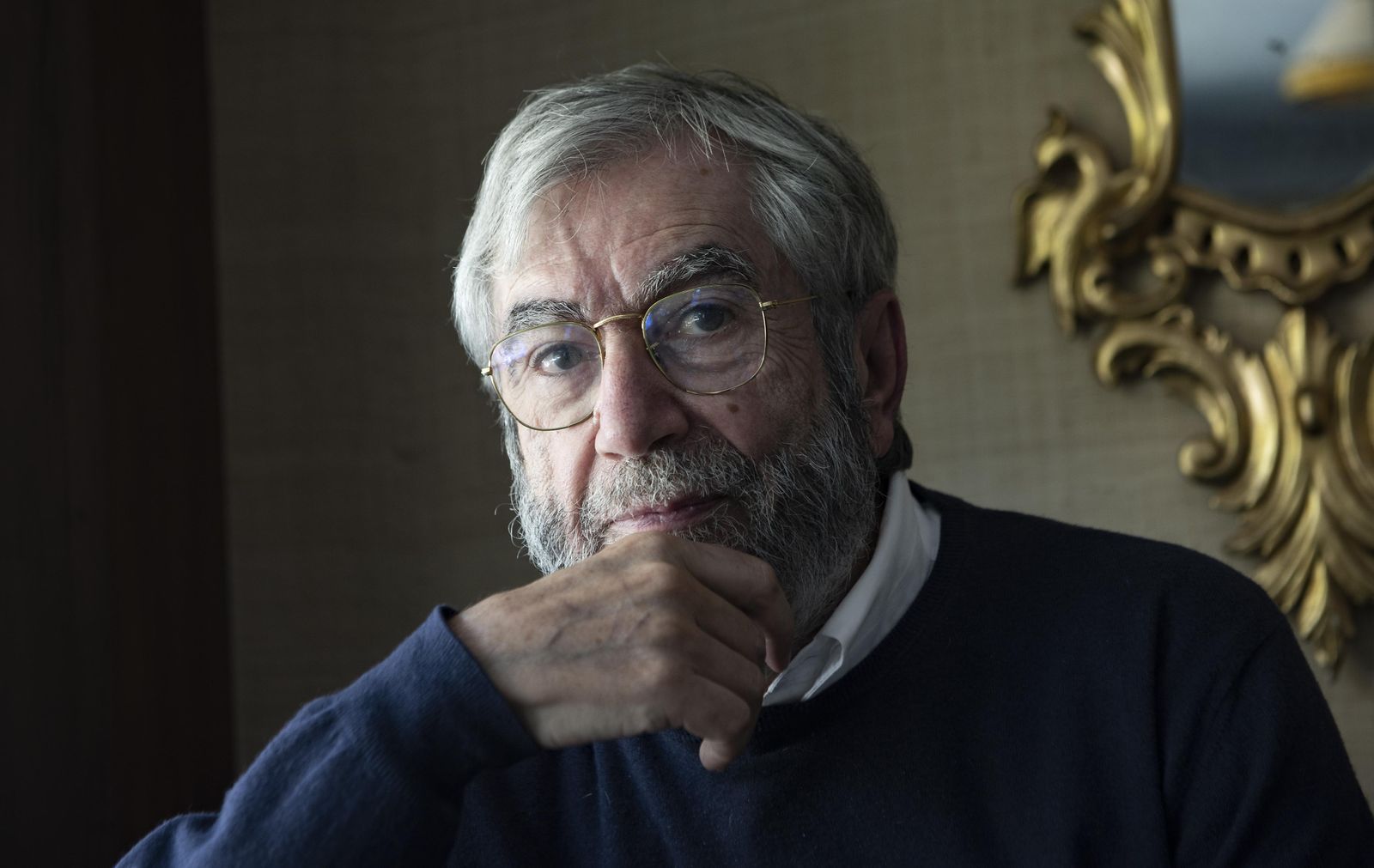 Antonio Muñoz Molina, ayer en el Hotel Inglaterra.