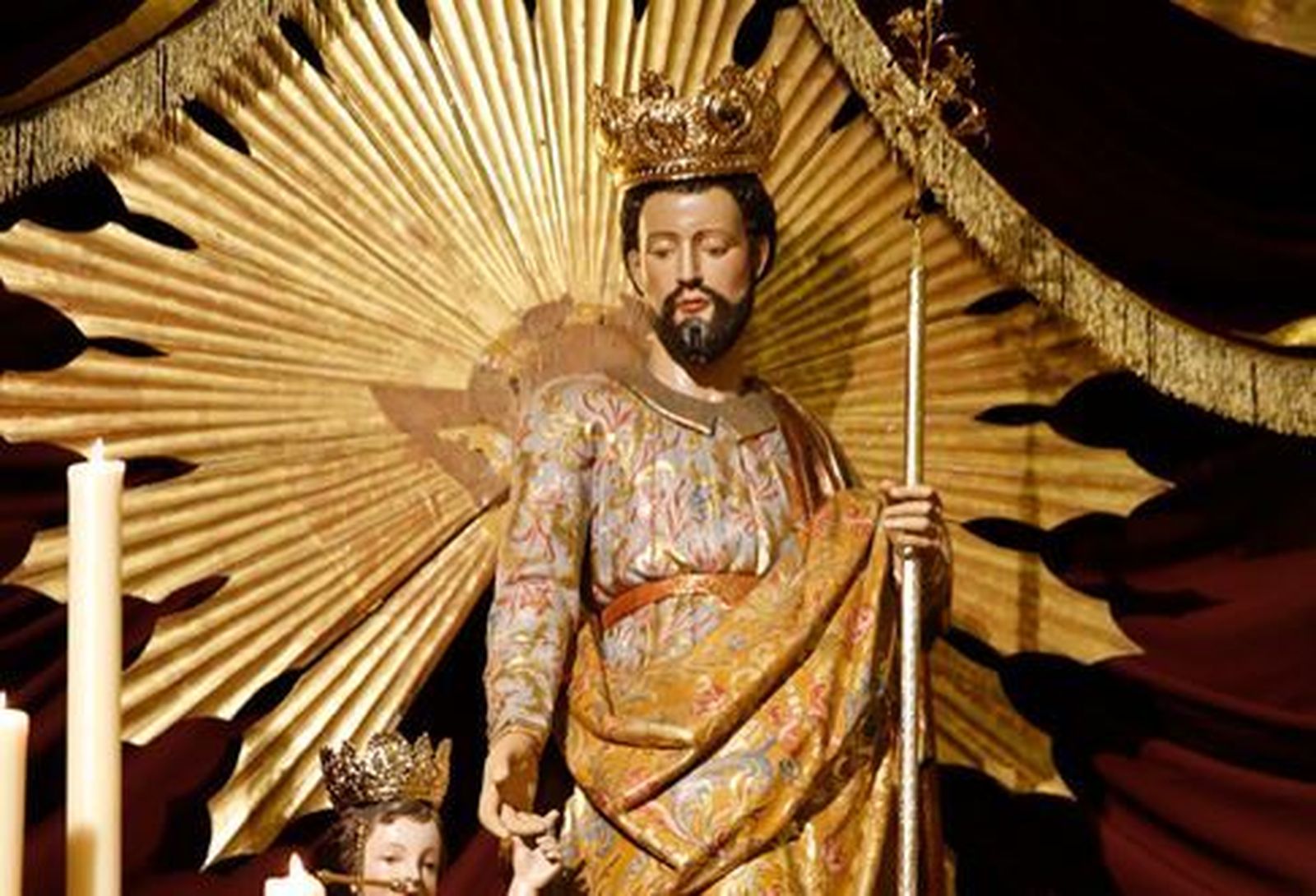 Talla de San José del convento de Santa Ana.