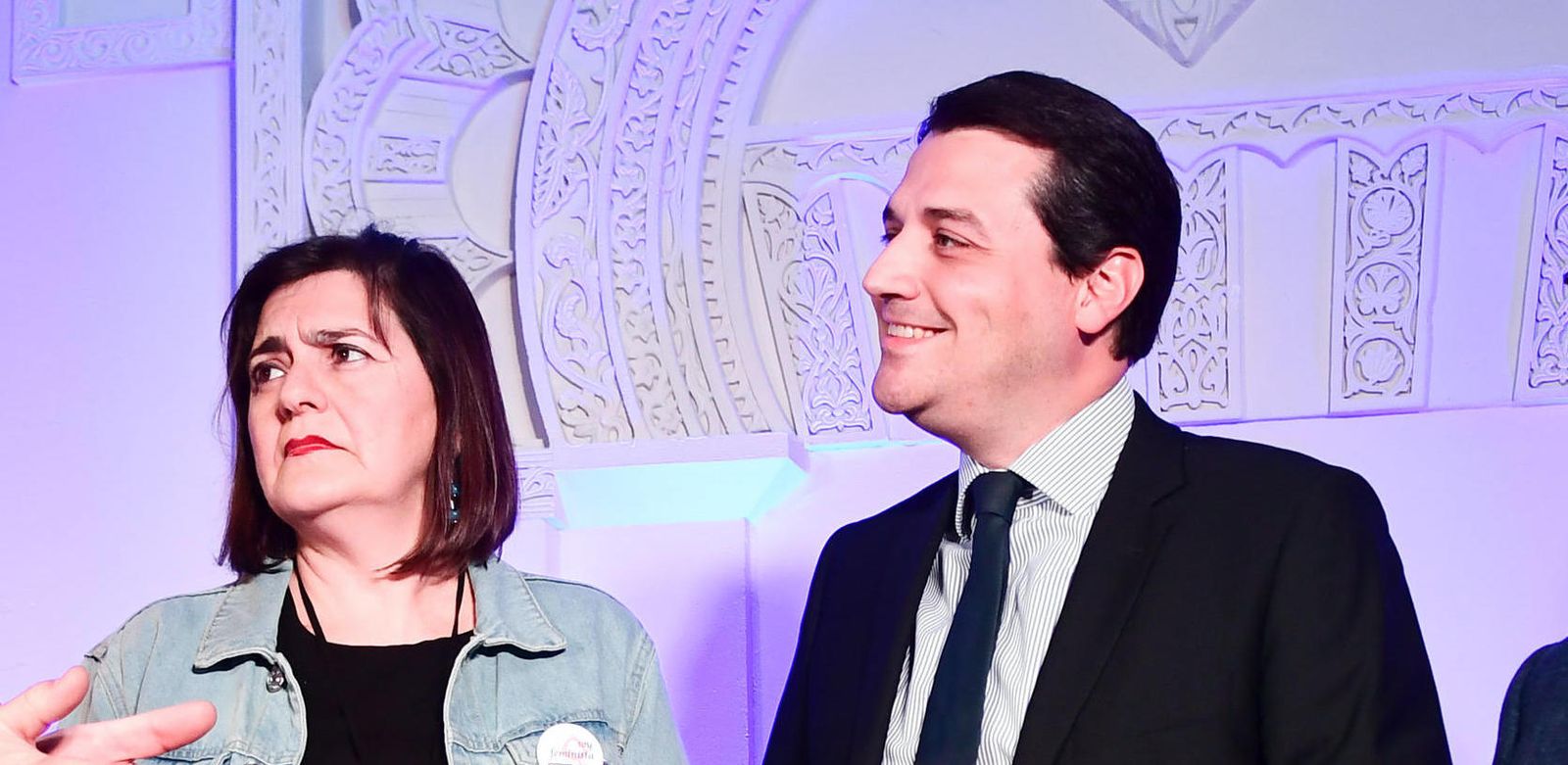 Marina Borrego y el alcalde, José María Bellido, en una imagen de archivo.